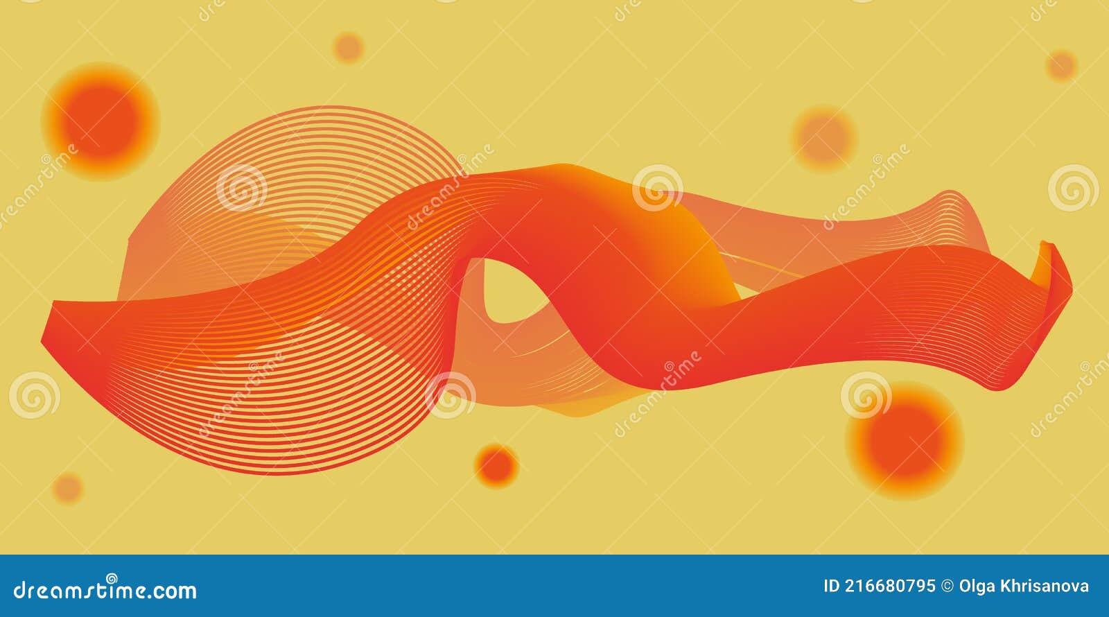 background with a smooth abstract pattern in orange tones
