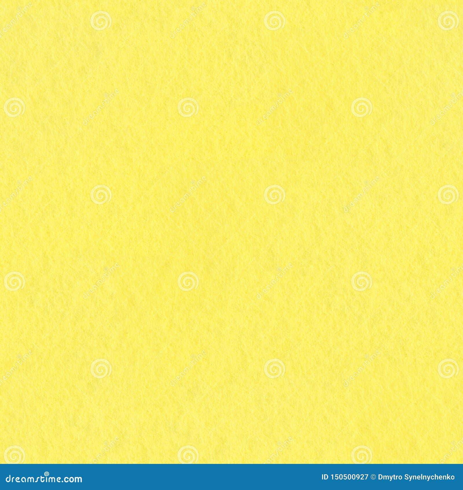 Background of Soft Yellow Felt. Seamless Square Texture, Tile Ready
