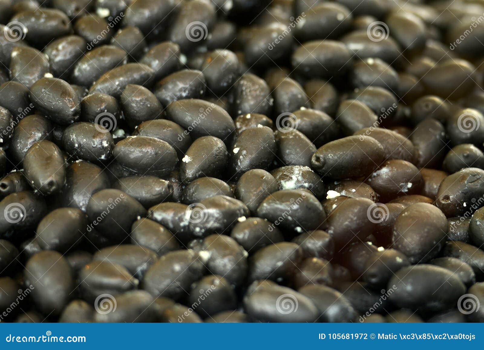 Italian Black Olives Background Stock Photo Image of copy, organic