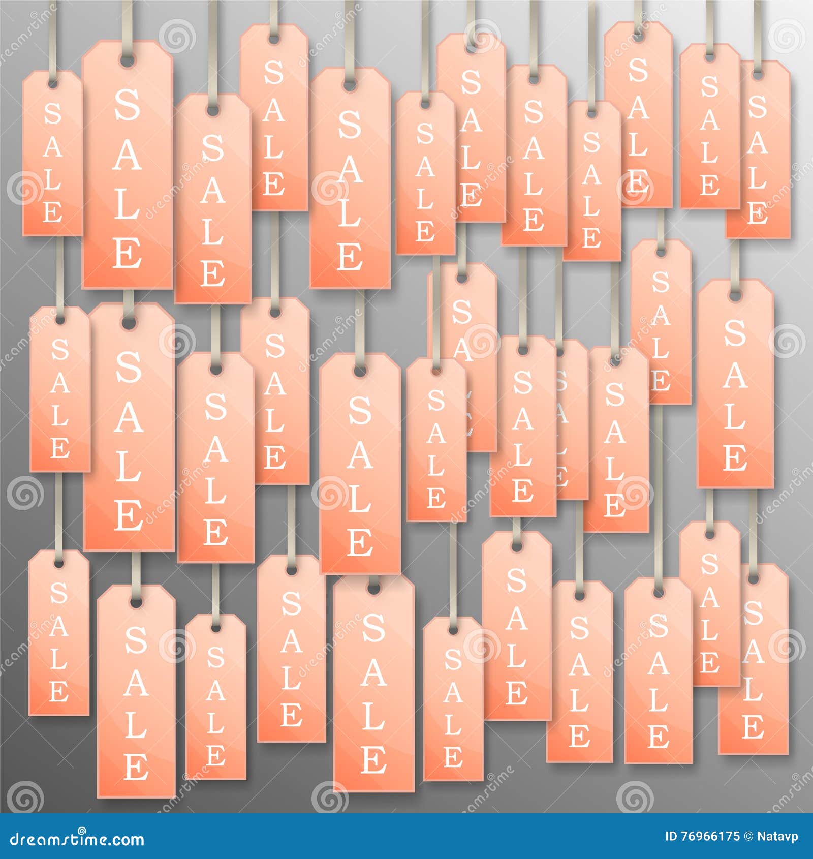 Background of tags sale . stock vector. Illustration of promo - 76966175