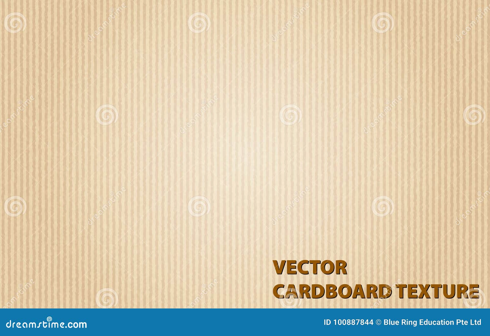 Background Template with Cardboard Texture Stock Vector - Illustration
