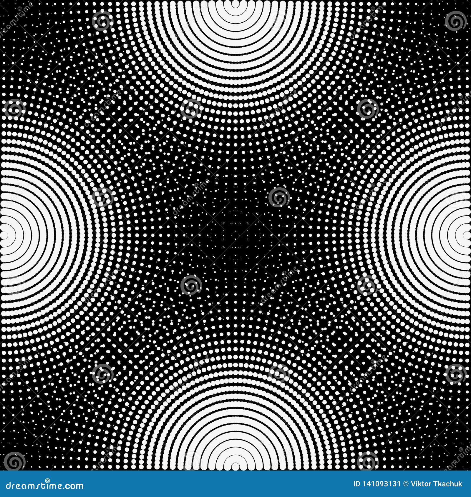 Background, Texture, Abstract. Black and White Circles, Balls on a