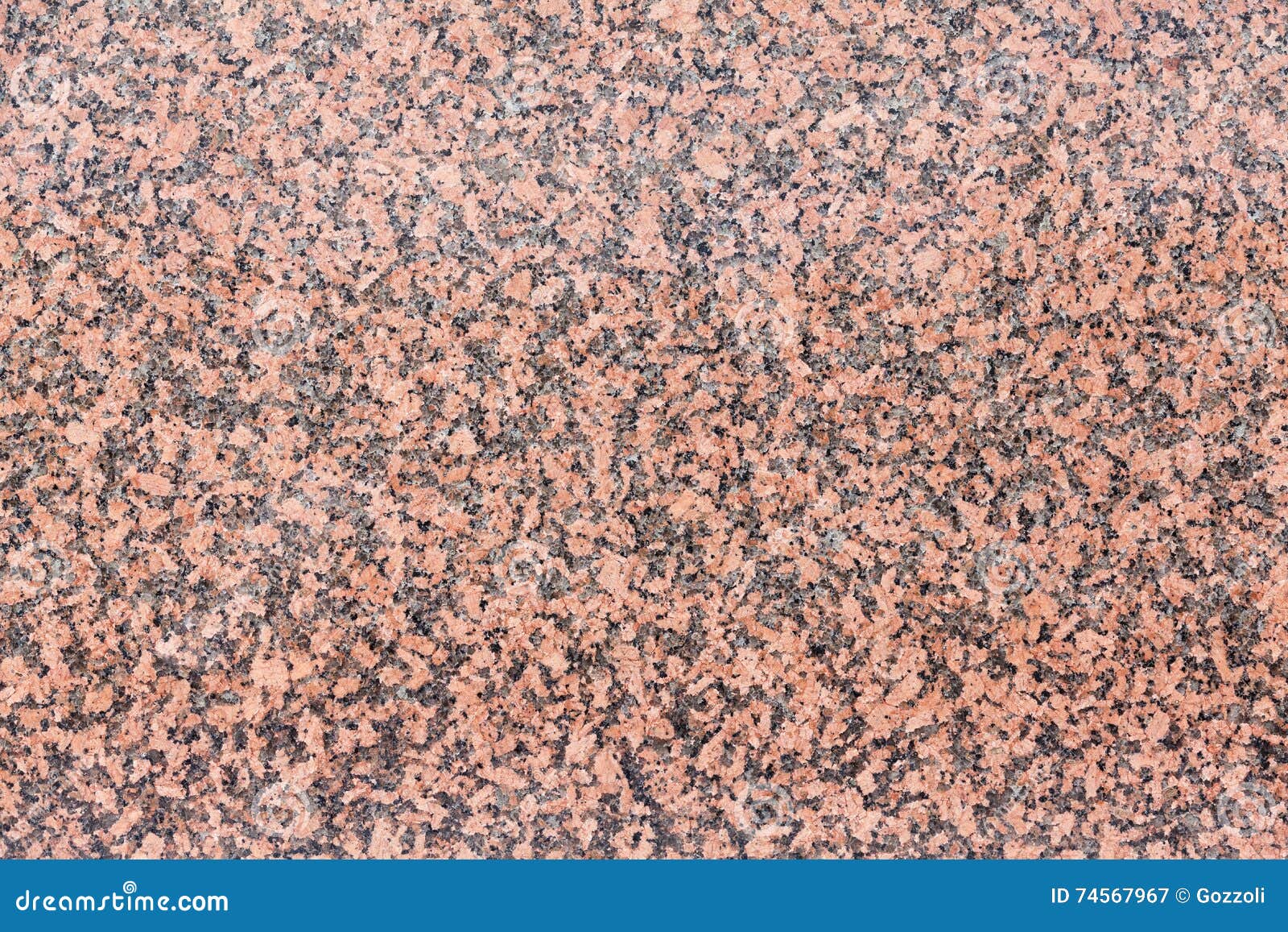 Background Texture of Deep Pink Granite in a Polished Slab Stock Image