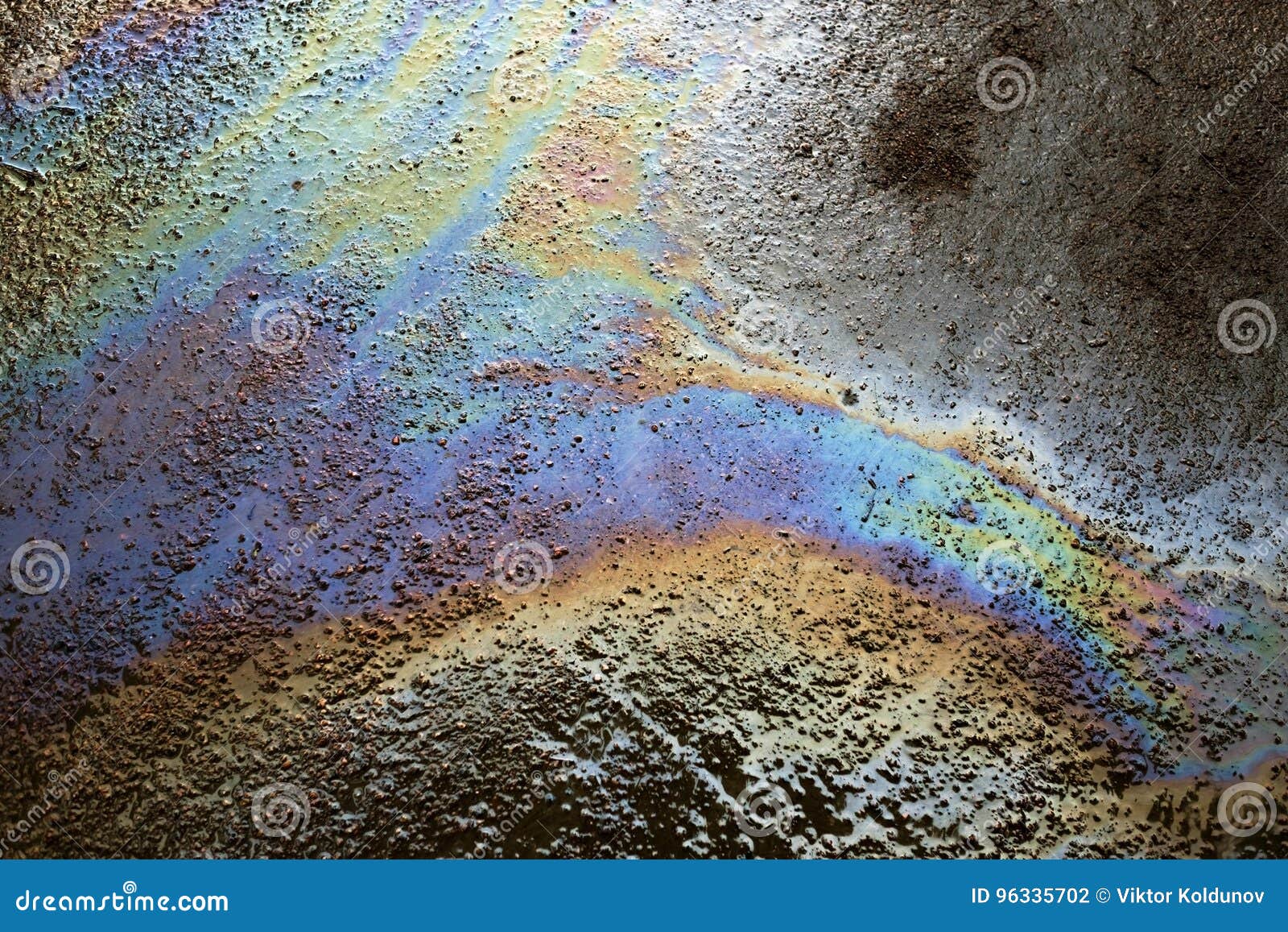 Background Texture of an Oil Spill on Road Stock Photo Image of