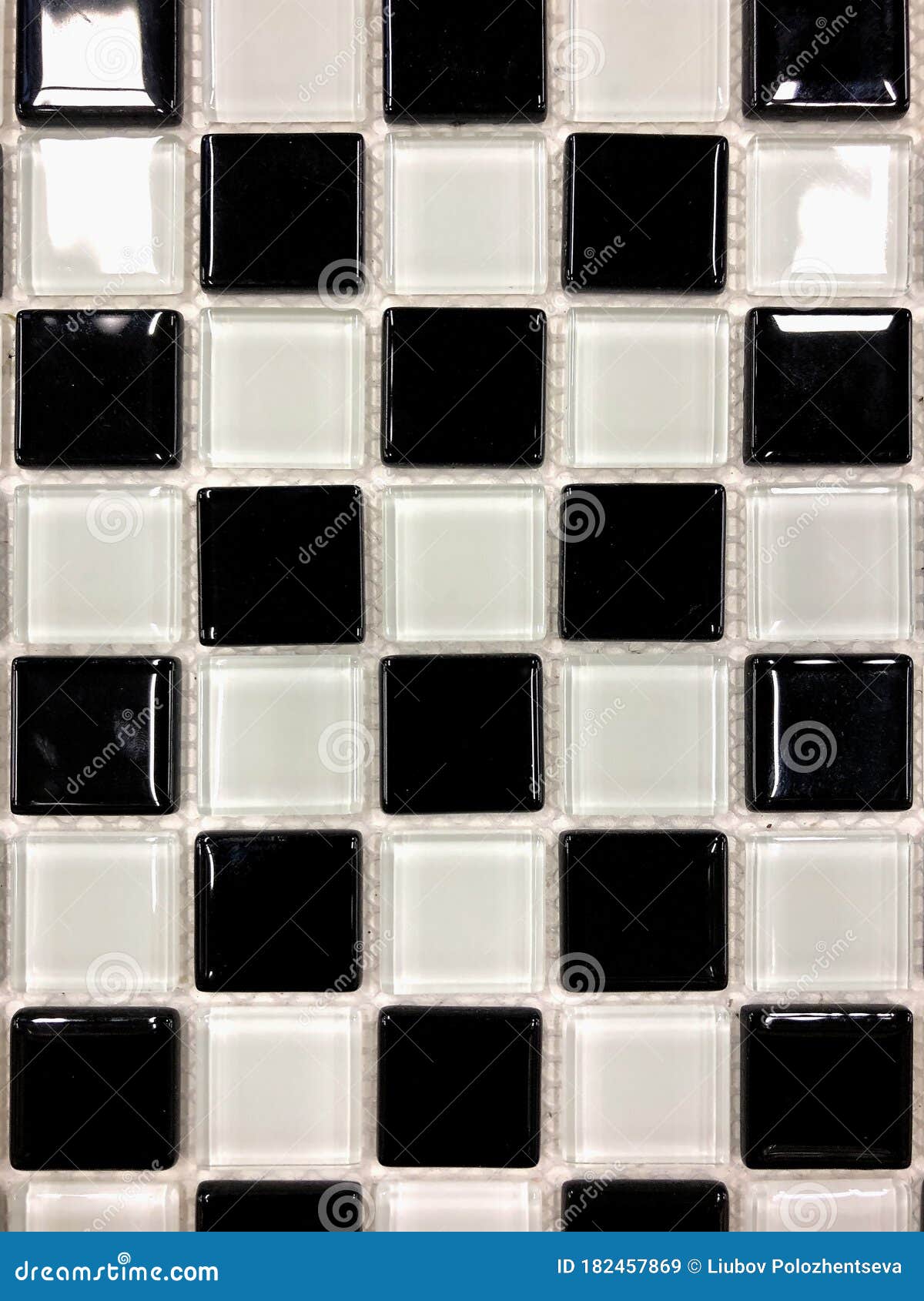 Background, Texture, Wall Tiles Black and White Mosaic Stock Image