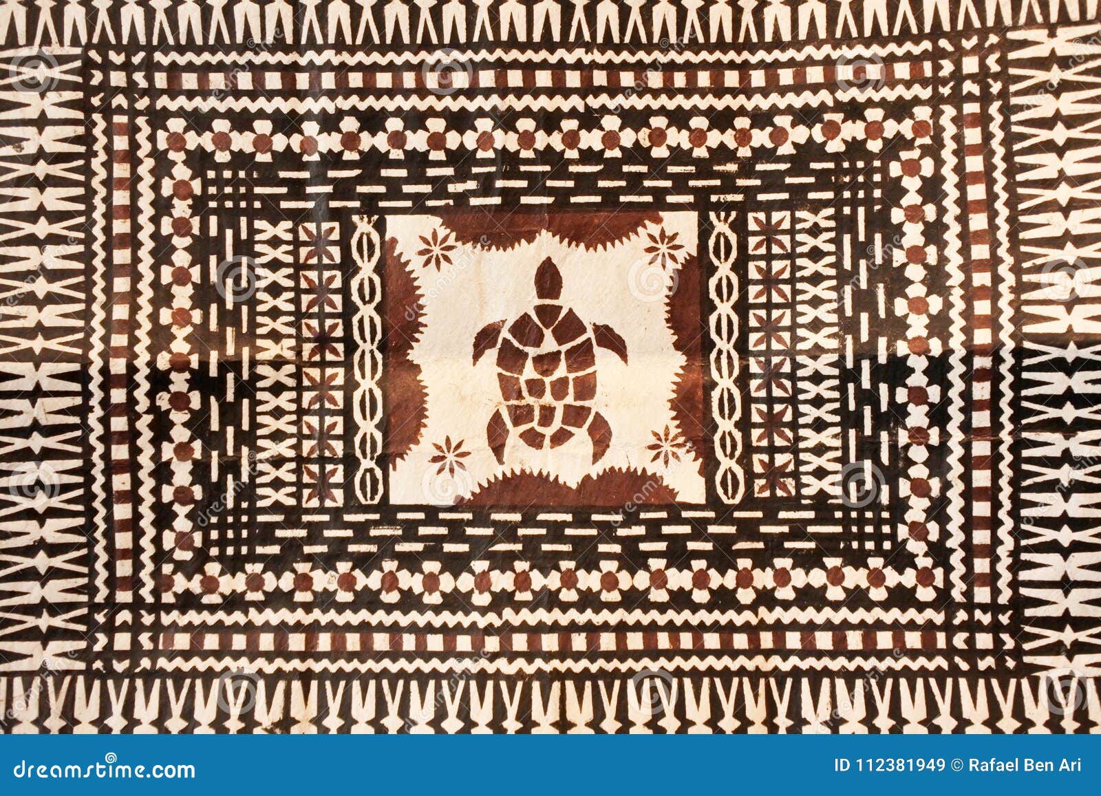 taditional pacific islands tapa cloth background
