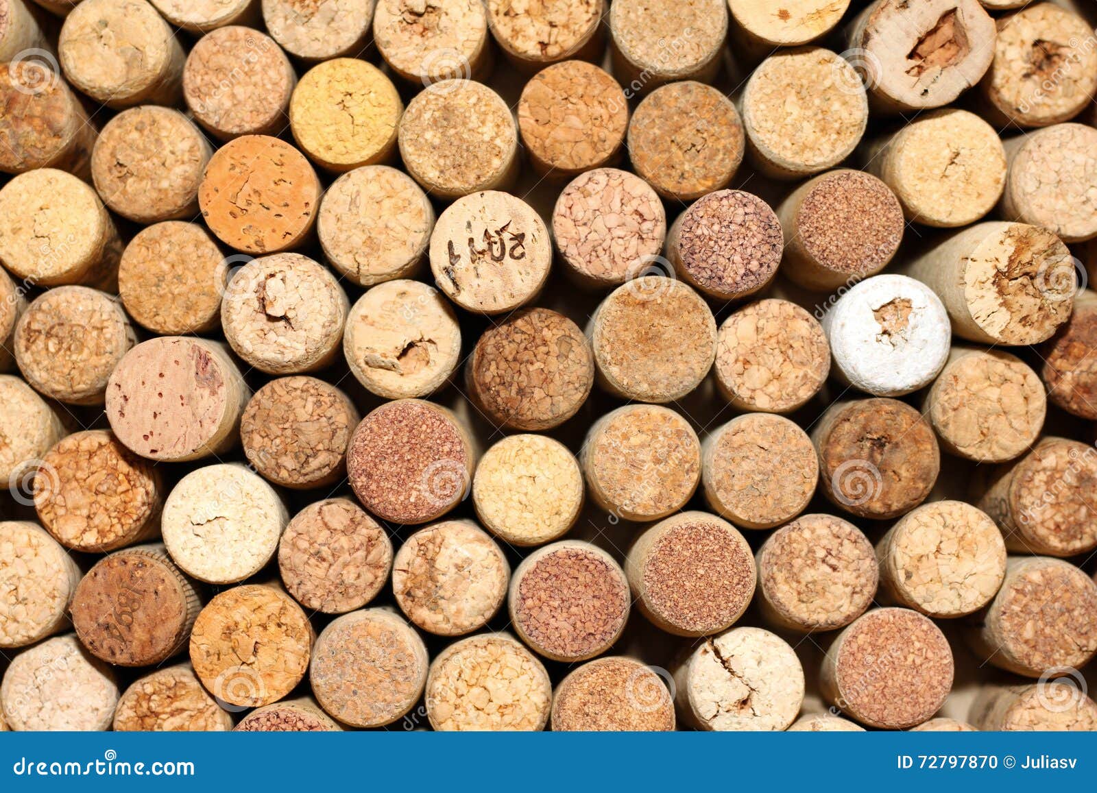 Background of Used Wine Corks, Wall of Many Different Wine Corks ...