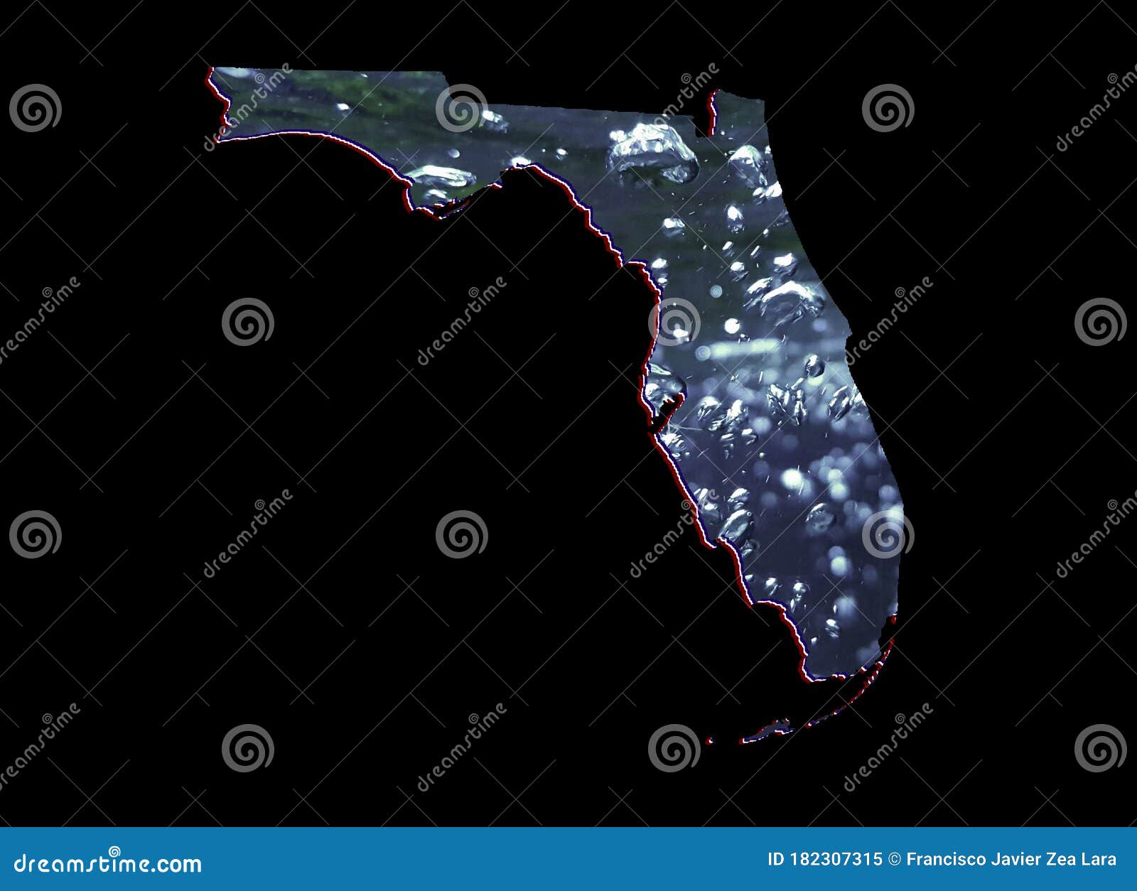 Background for Water Care Issues in Florida State Stock Image Image