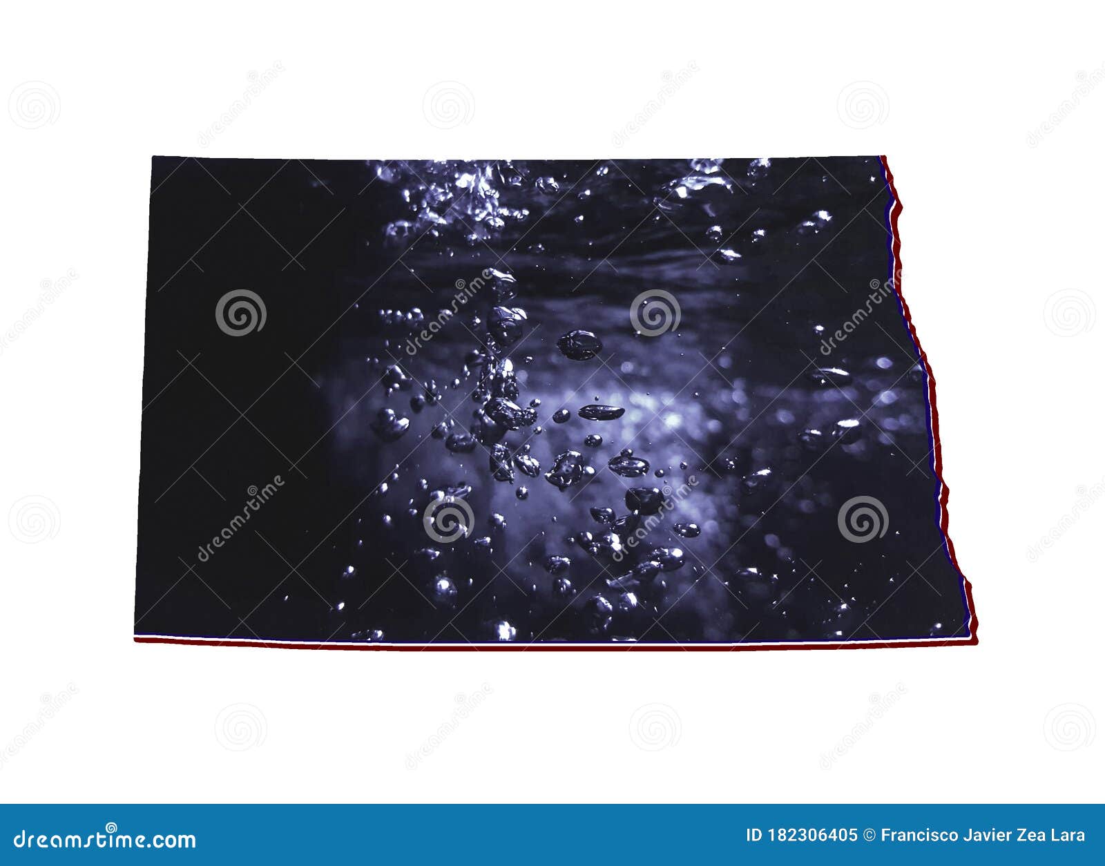 Background for Water Care Issues in North Dakota State Stock Image