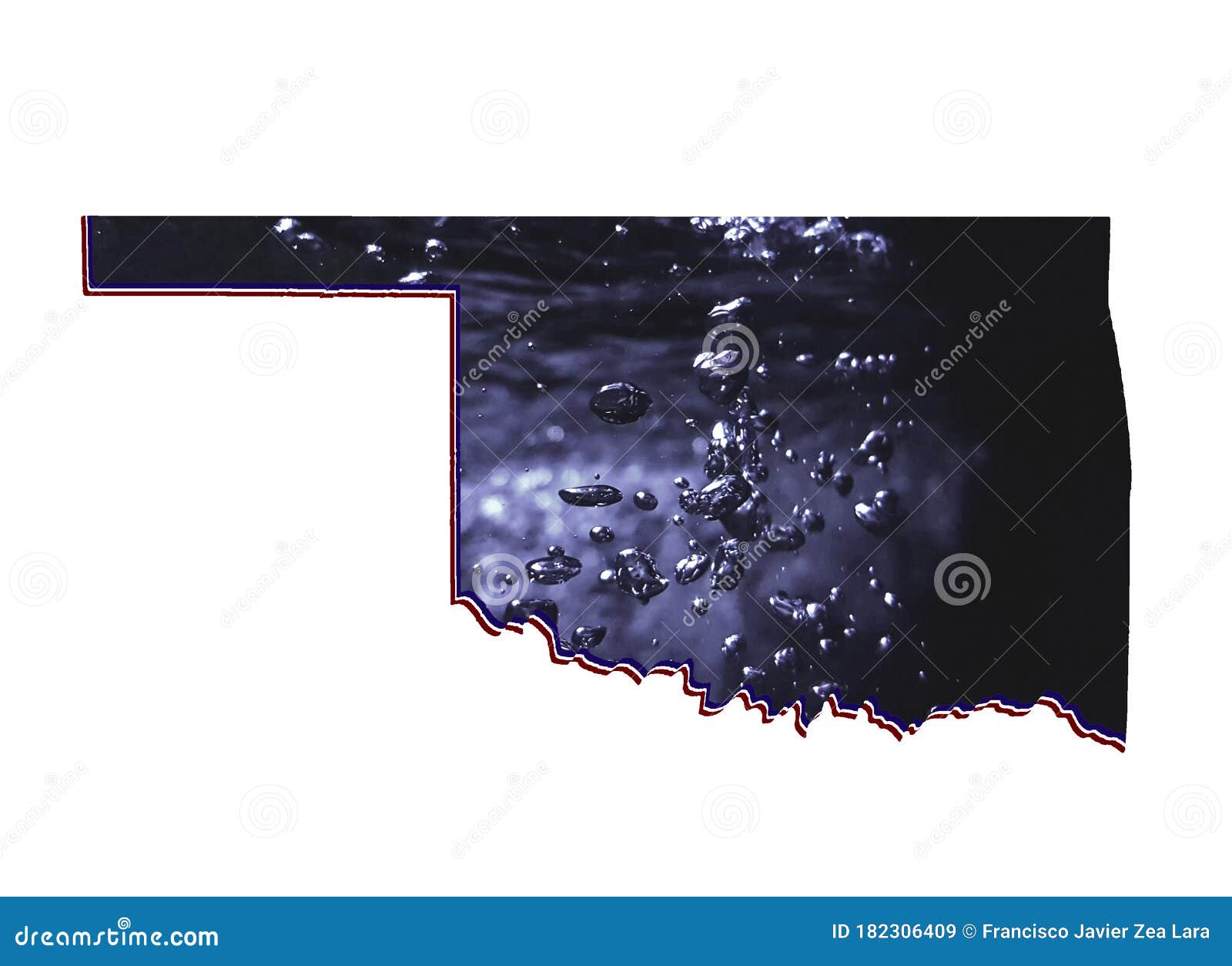 Background for Water Care Issues in Oklahoma State Stock Image Image
