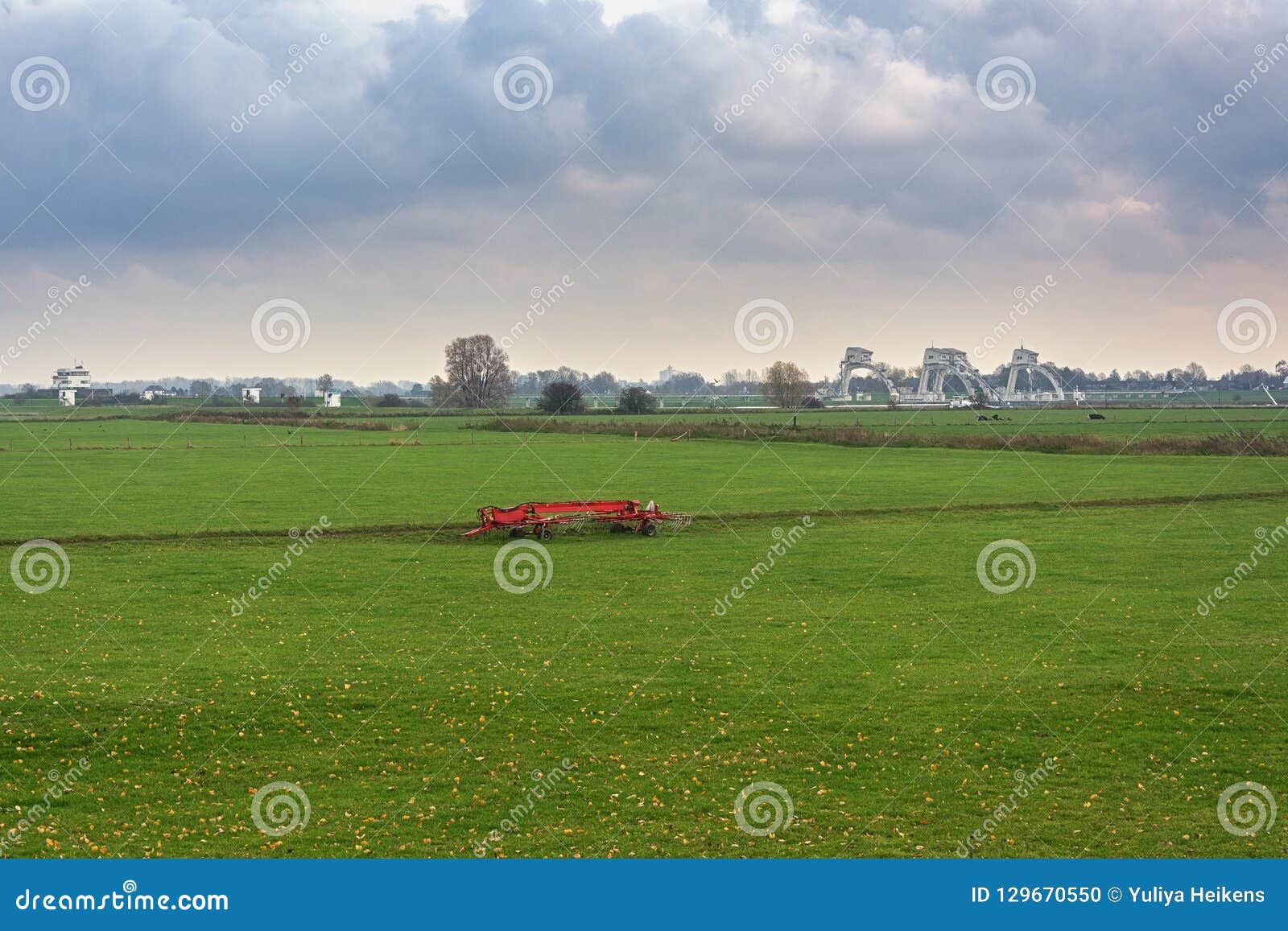 in the background the weir driel in the river nederrijn