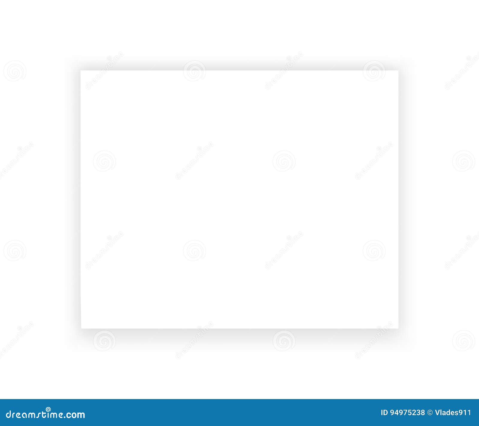 Background White Sheet of Paper White Background.Vector Illustration