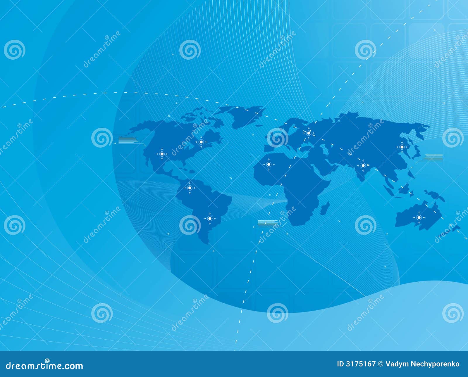 Background of world map stock vector. Illustration of foreign - 3175167
