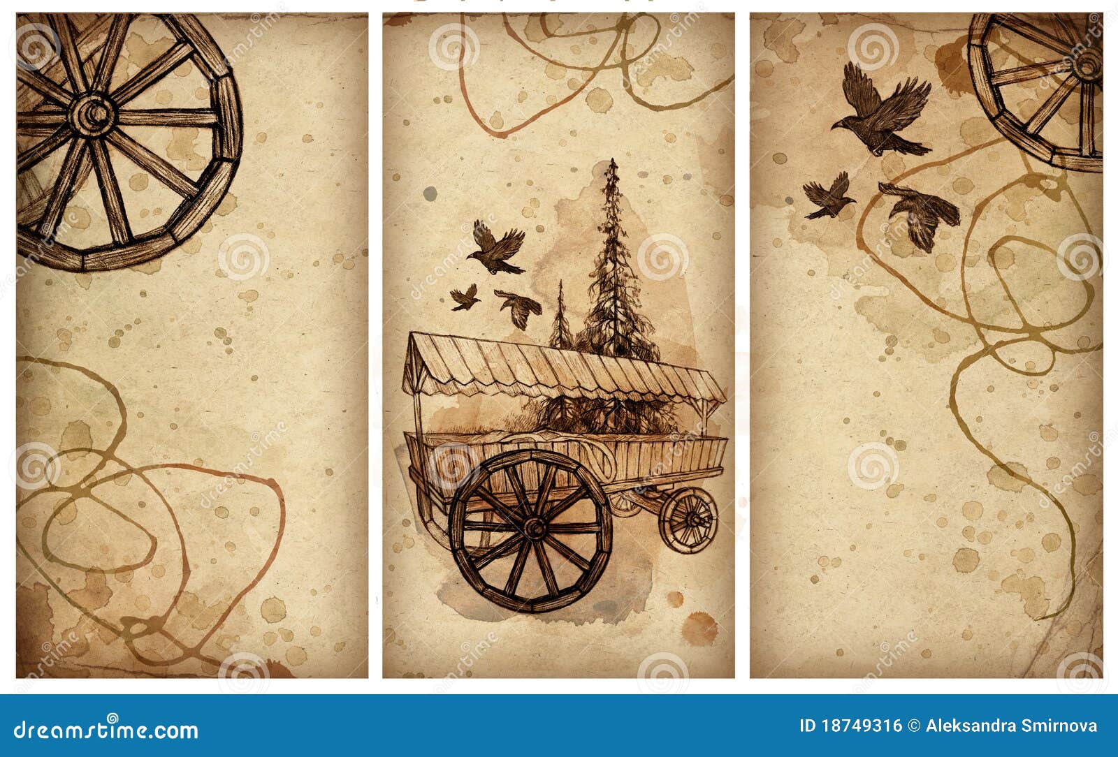 Backgrounds With Pencil Drawing Stock Illustration - Illustration of