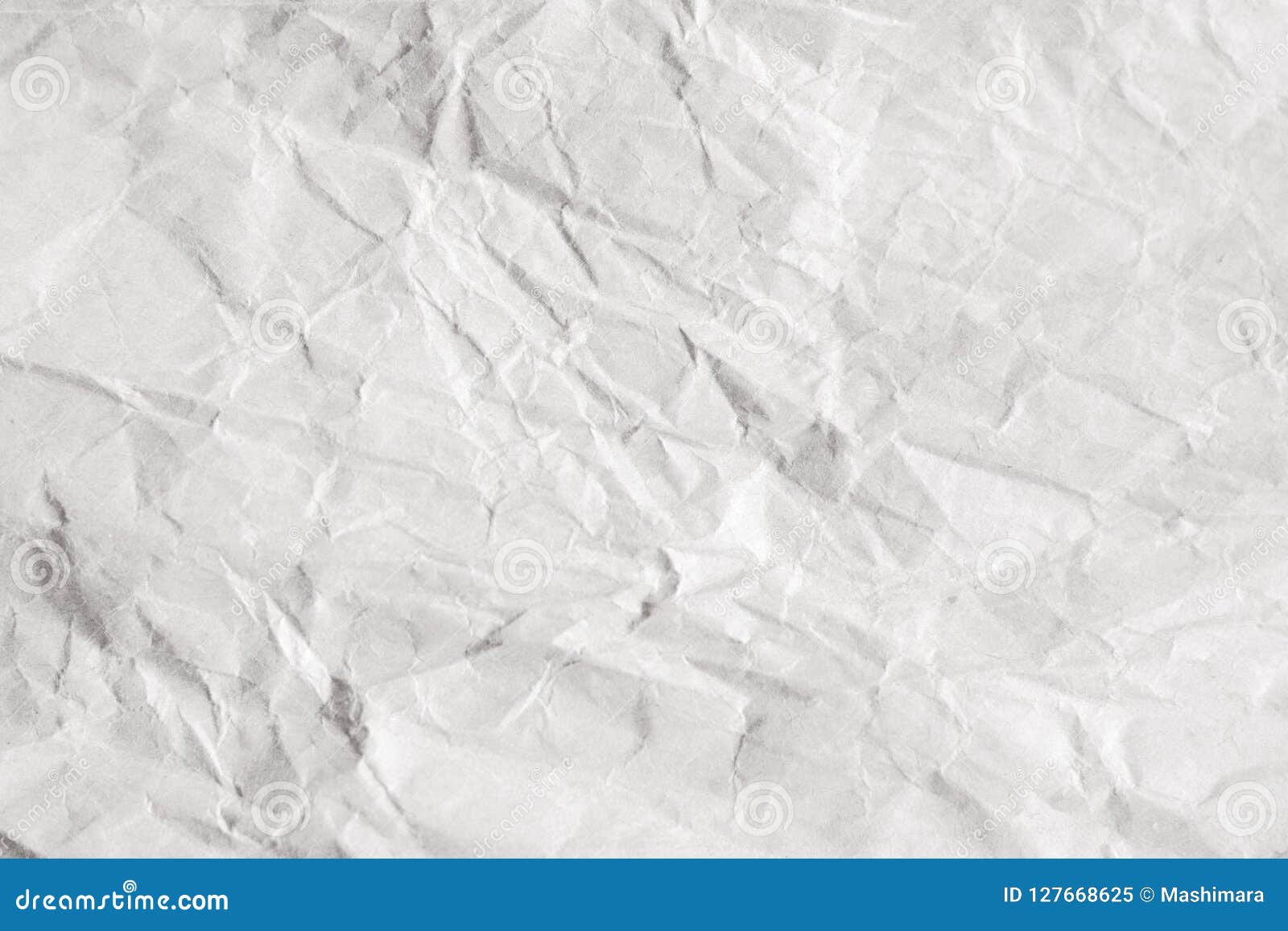 Crumpled White Craft Paper Background. Stock Image - Image of light, close:  190778979