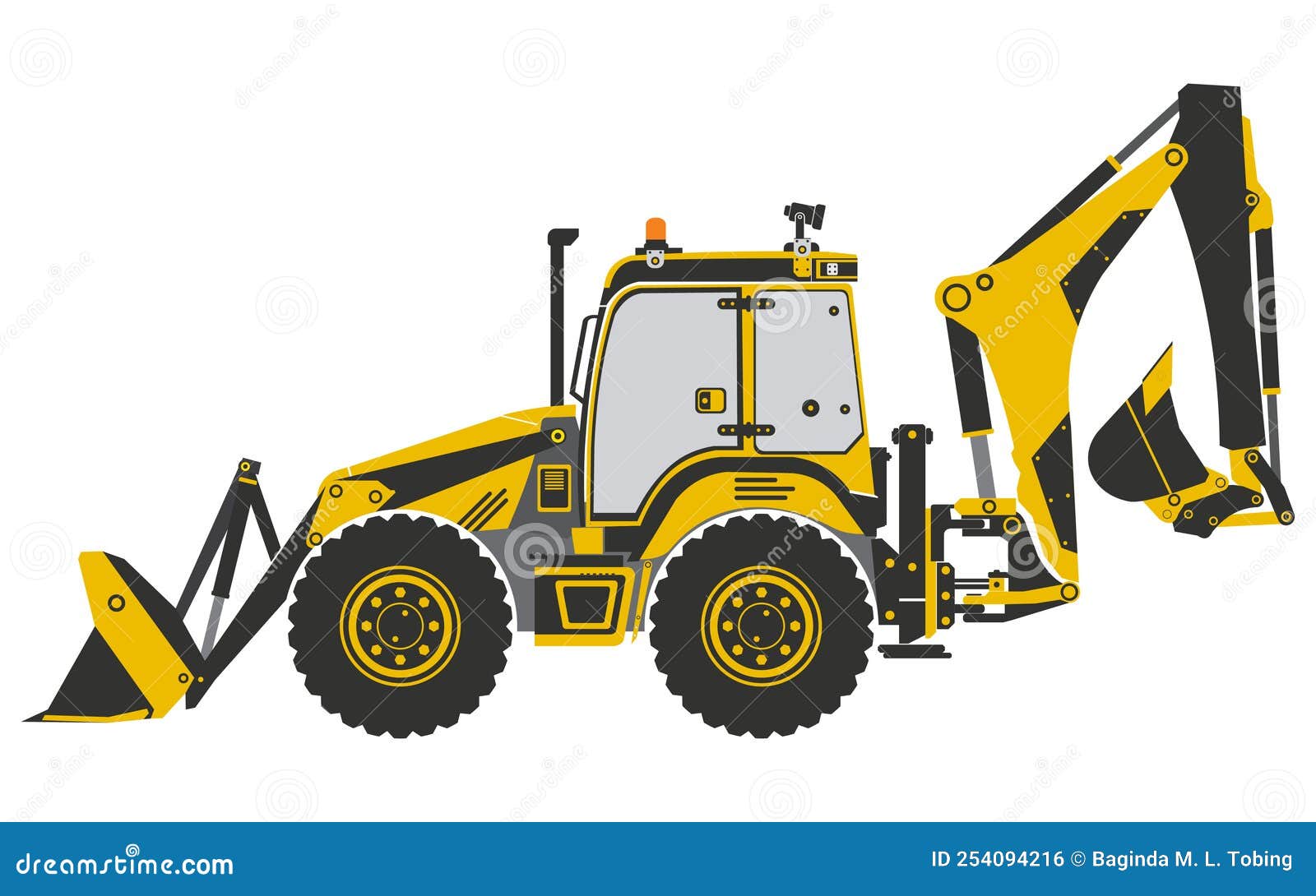 Backhoe Excavator or Backhoe Tracktor Aka Rear Actor or Back Actor
