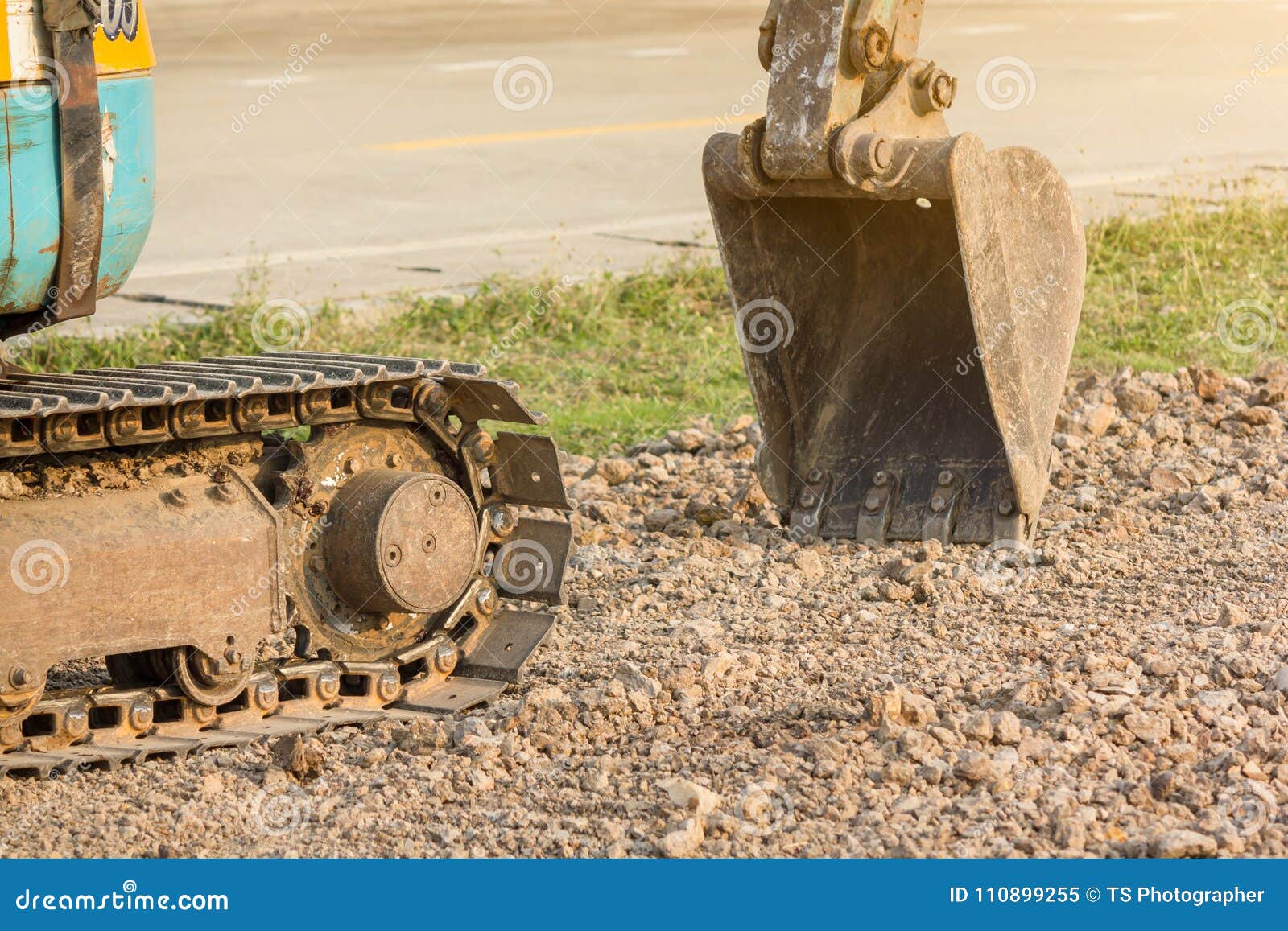 Backhoe or Excavator stock image. Image of backhoe, bucket 110899255