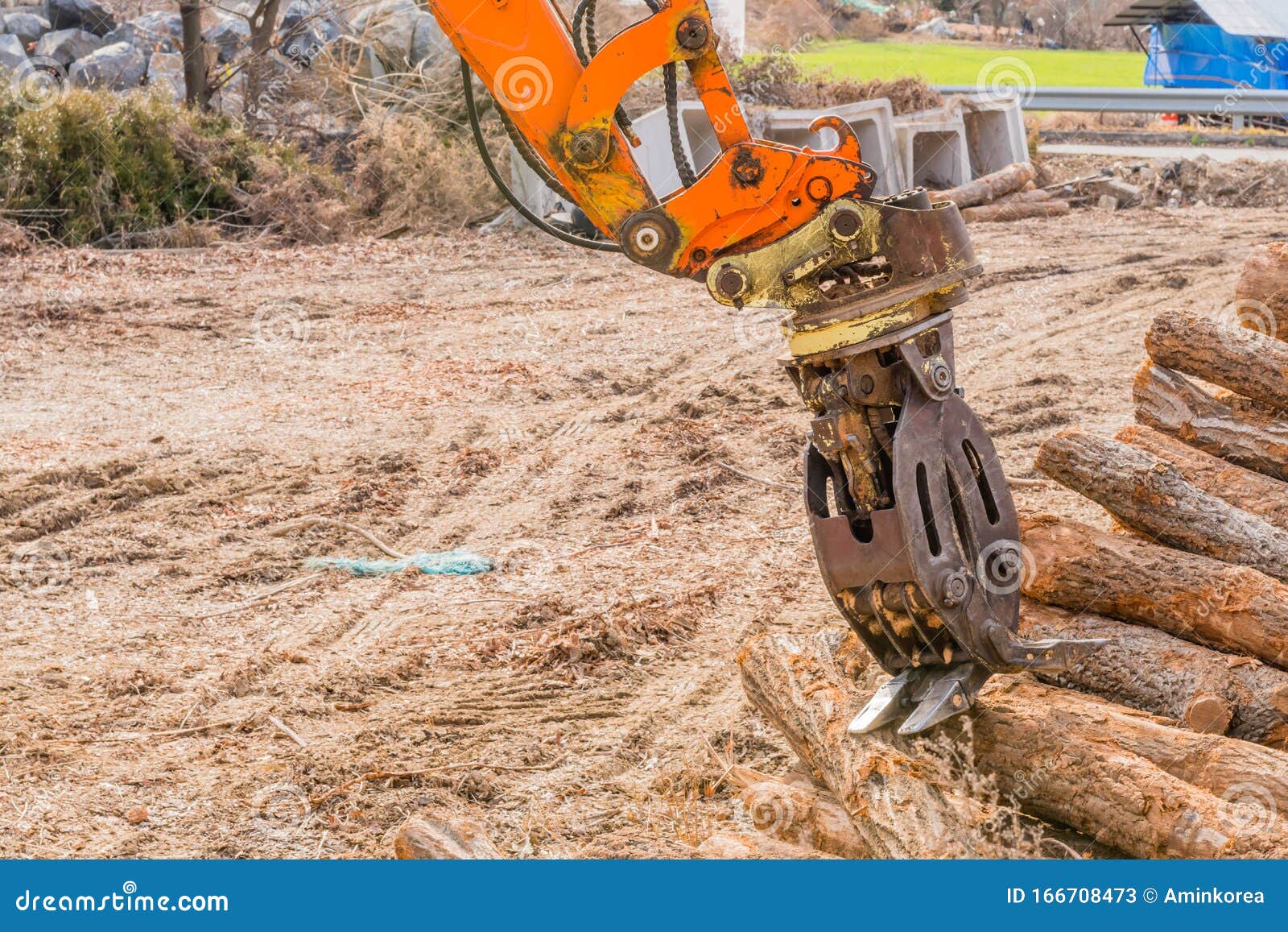 backhoe log grapple attachment