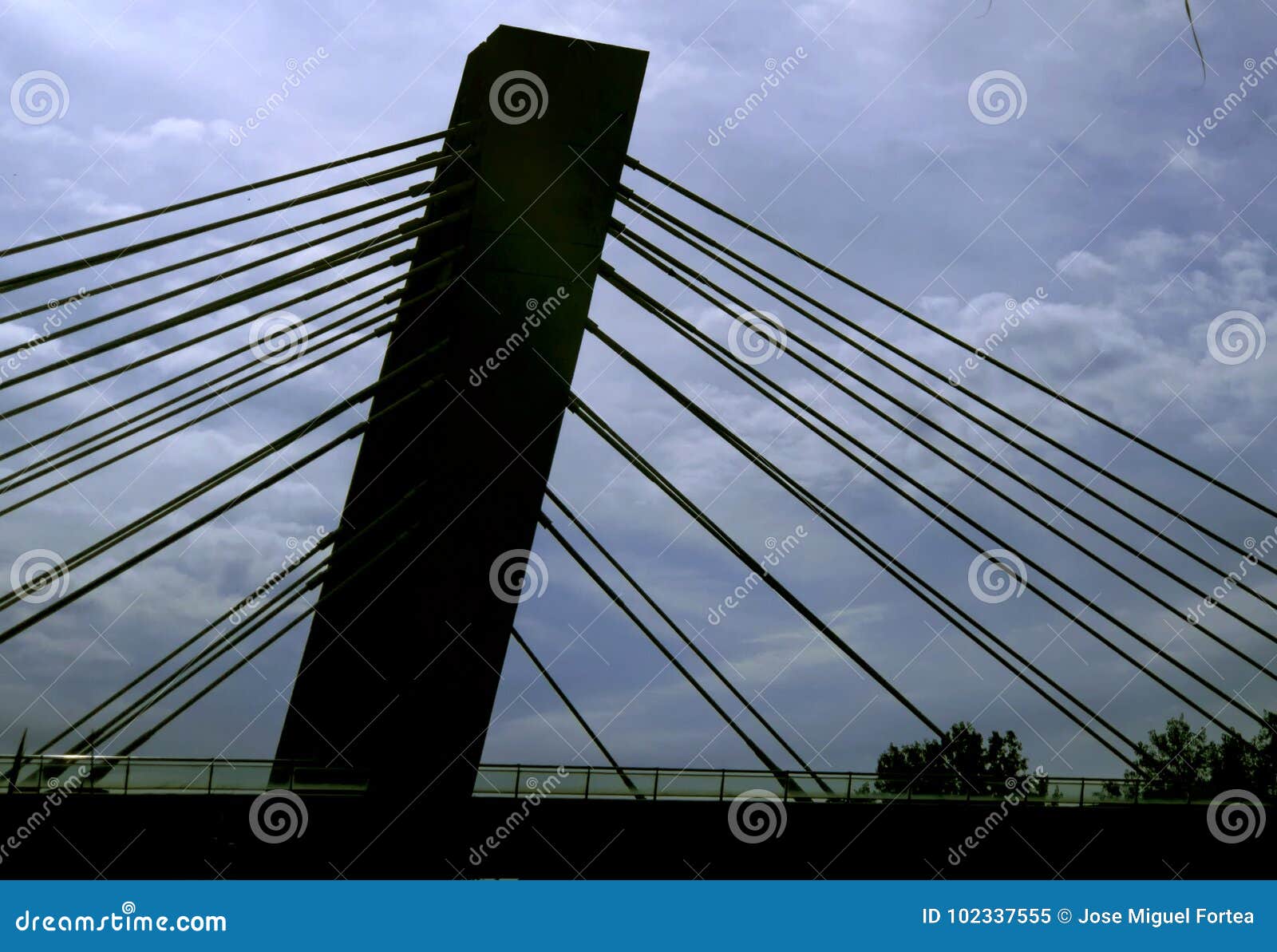 backlit bridge