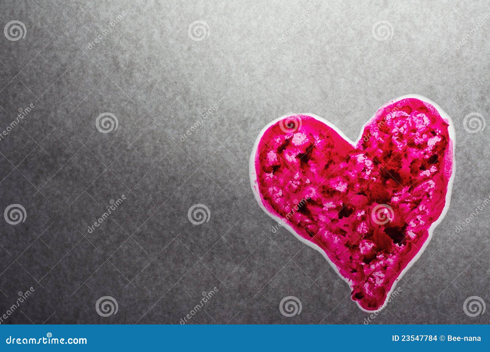 Backlit Pink Textured Heart on Gray Background Stock Photo Image of shape, copy 23547784