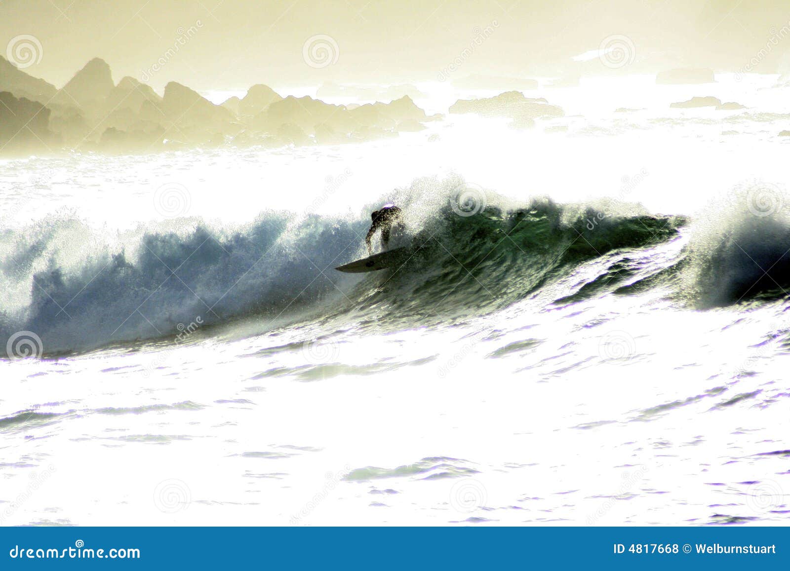 Backlit Surfer 1 Stock Photo Image Of Canaria Excite 4817668