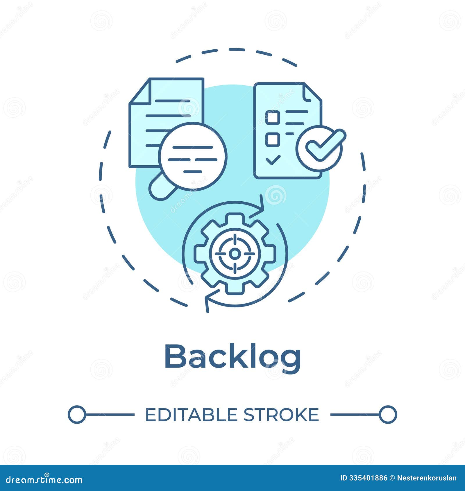 backlog concept icon