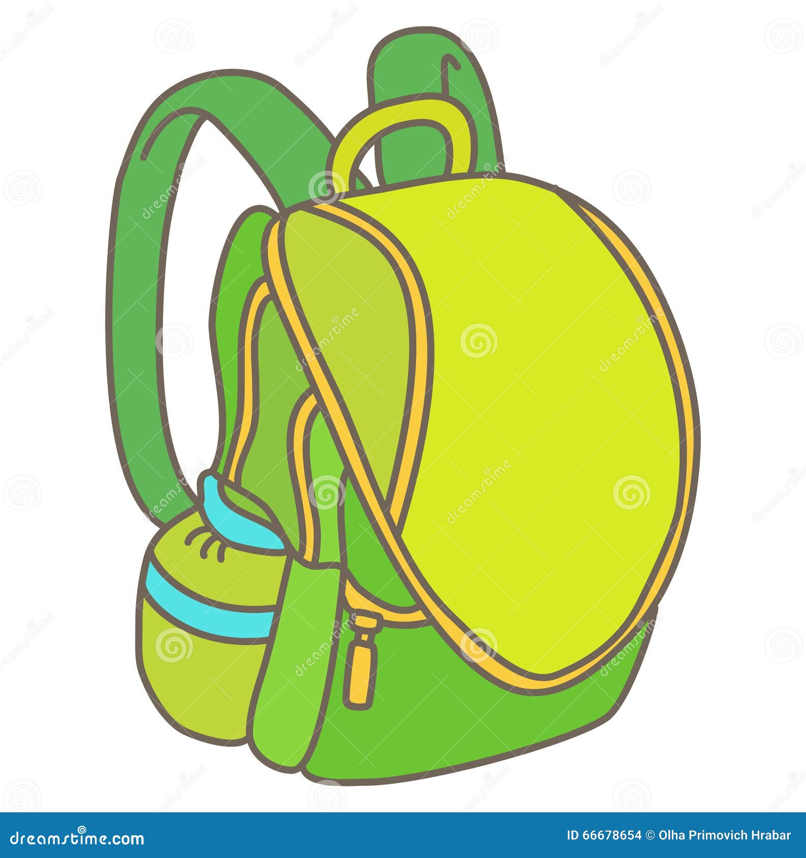 Backpack stock vector. Illustration of adventure, rucksack - 66678654