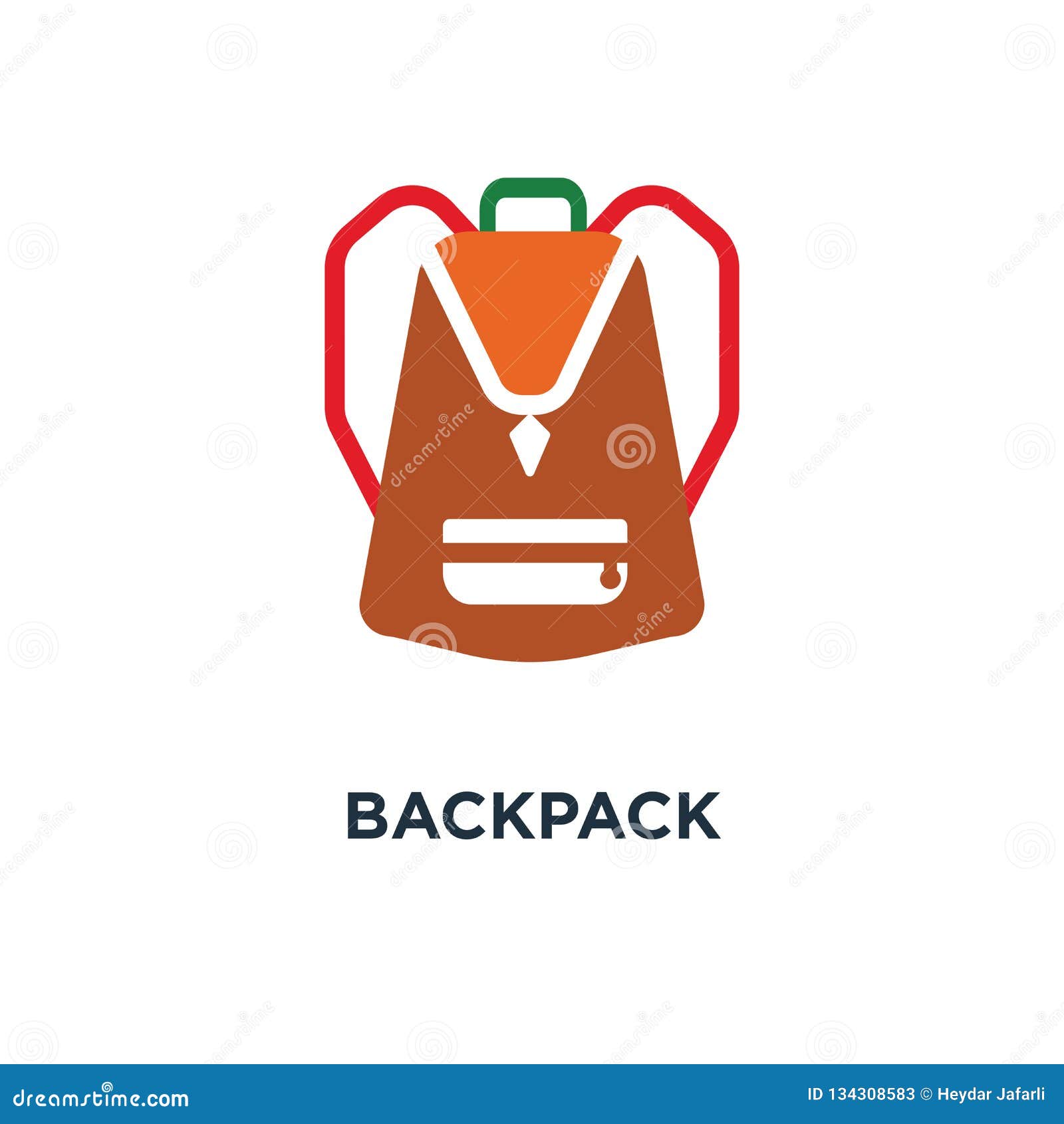 Backpack Icon. Backpack Design from 2 Colored Collection Concept Symbol ...