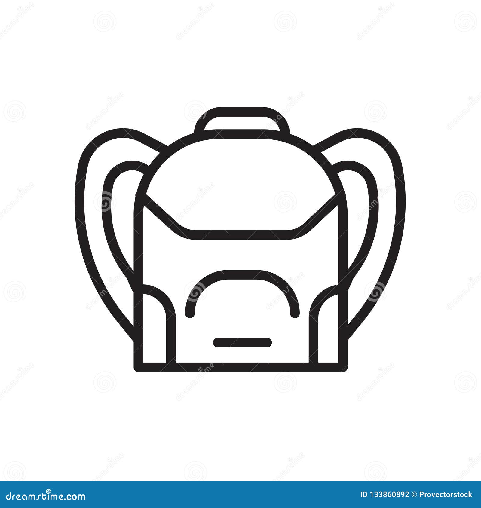Backpack Icon Isolated on White Background Stock Vector Illustration of sport, rucksack 133860892