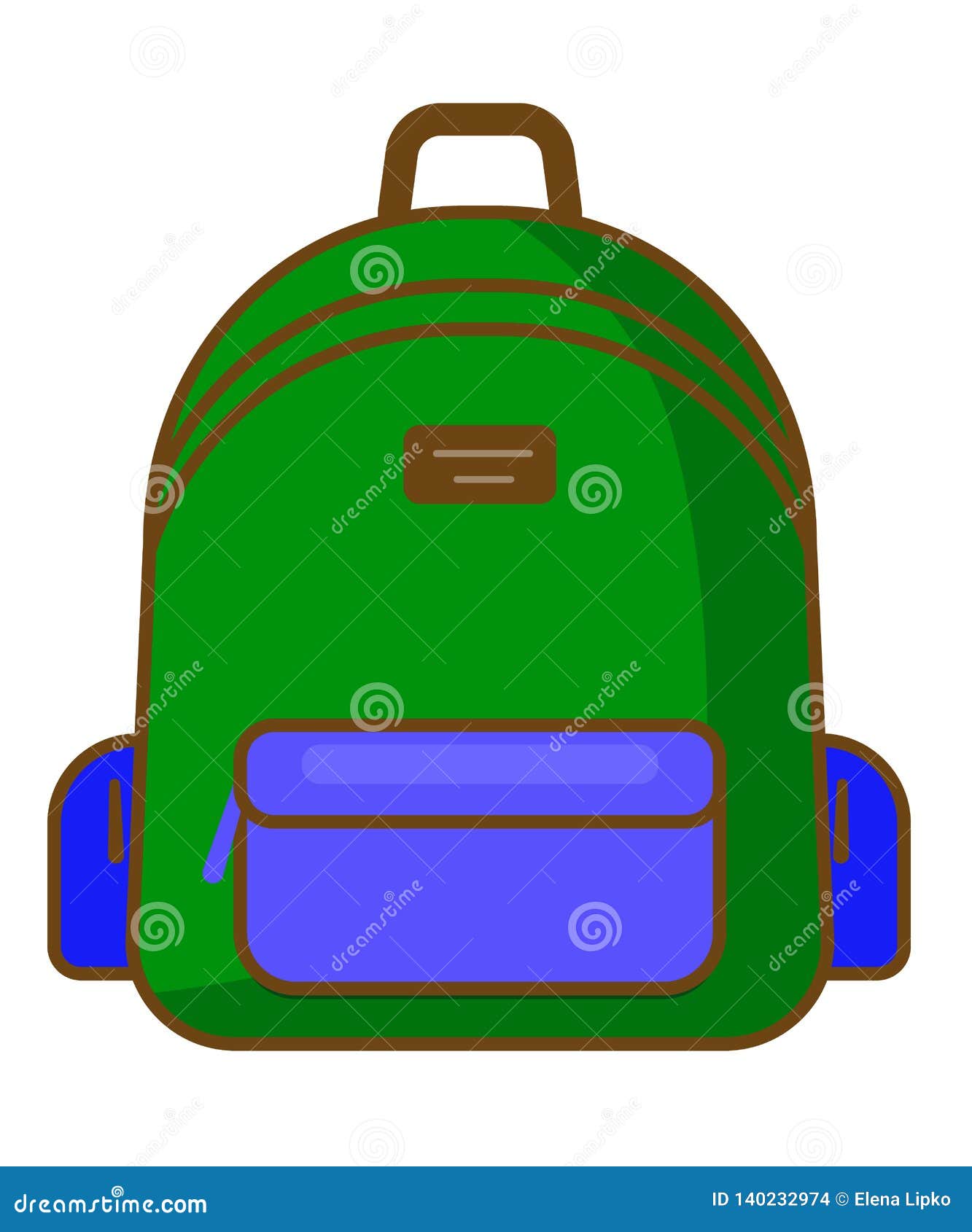 Backpack Icon - Vector School Symbol - Travel Icon Stock Vector ...