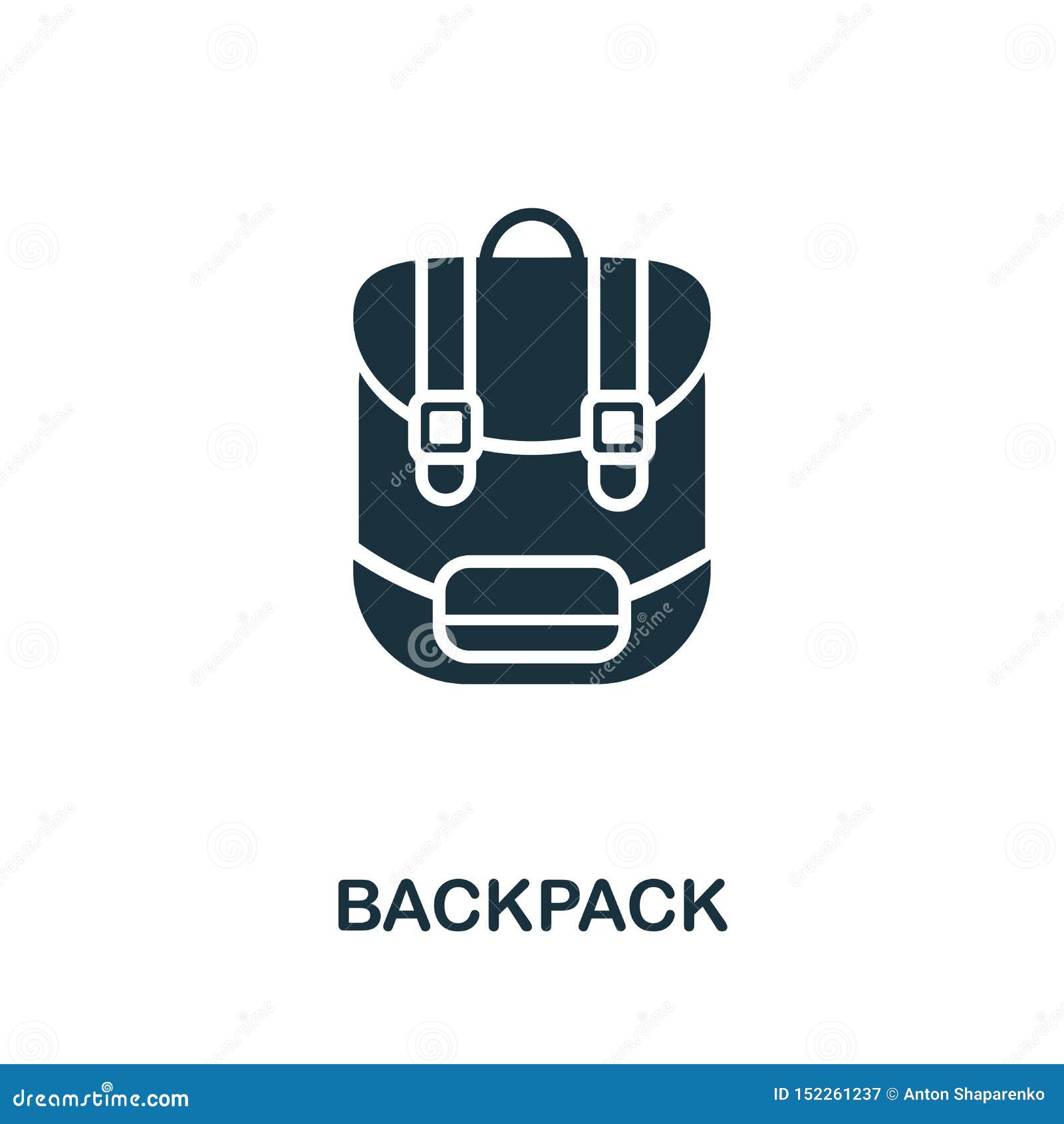 Backpack Vector Icon Symbol. Creative Sign from Icons Collection ...