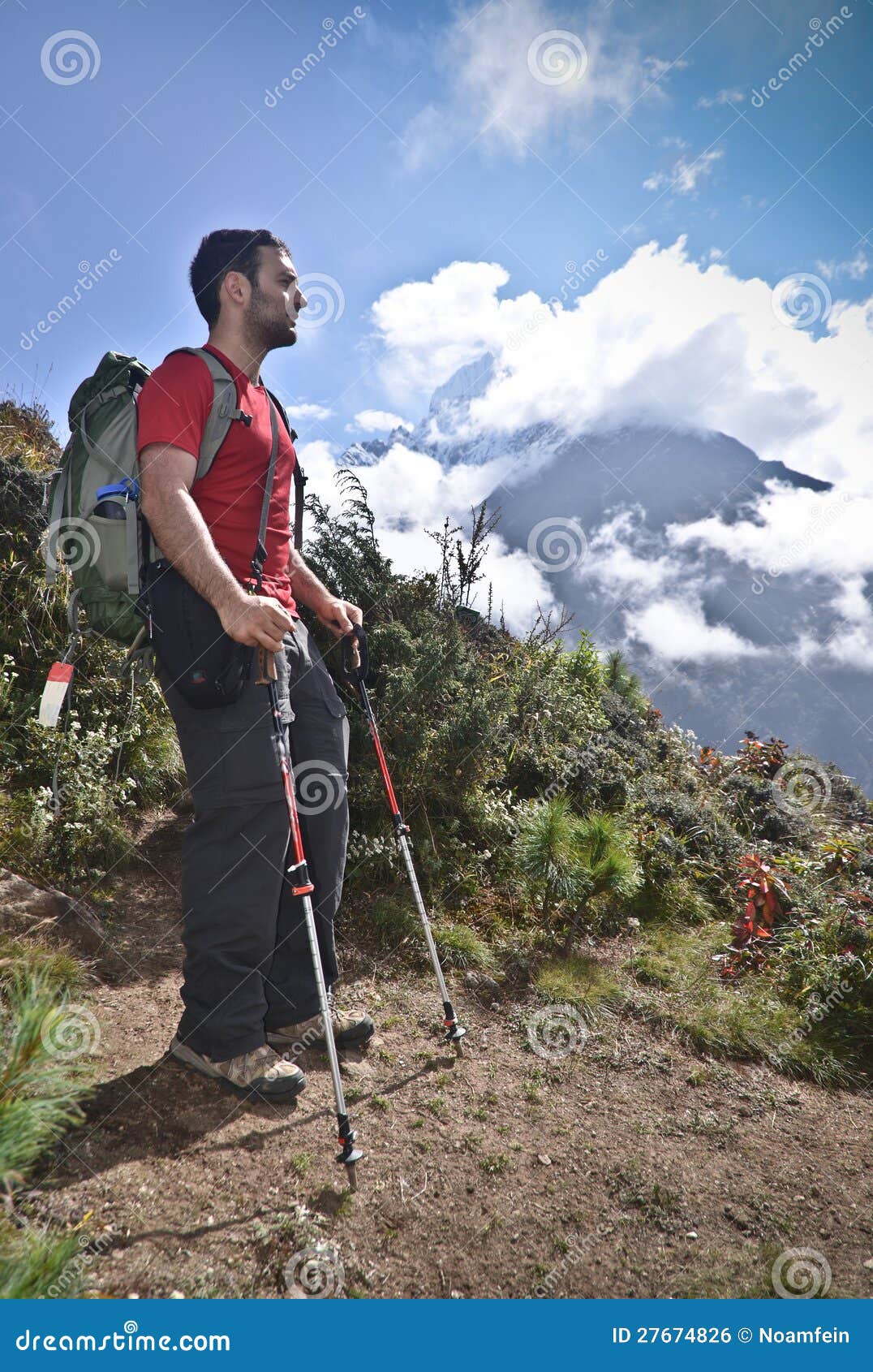 Backpacking stock photo. Image of nature, active, hard 27674826