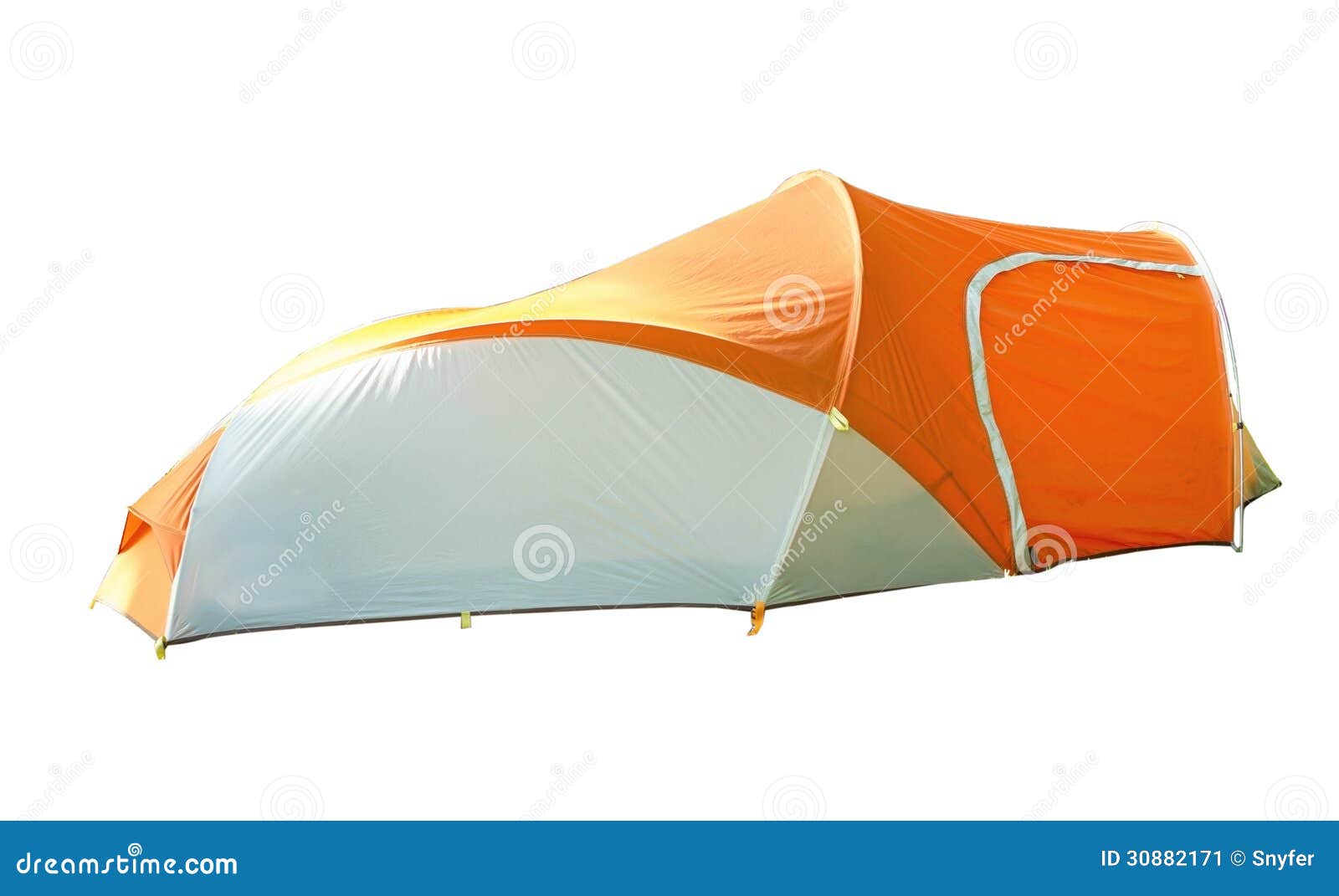 backpacking tent  on white background.