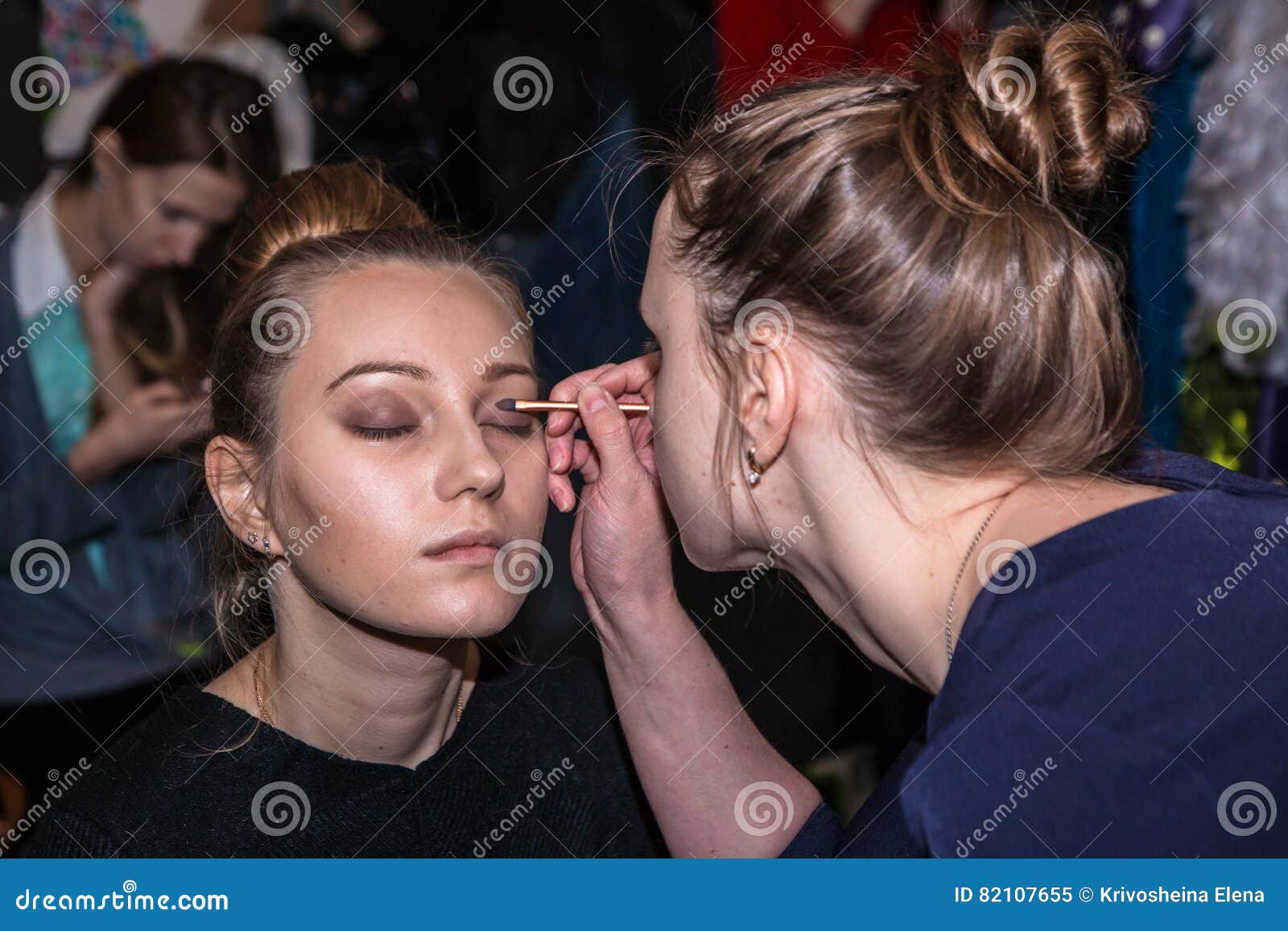 Backstage and Make-up before Fashion Performance Art Chaos in Ni ...