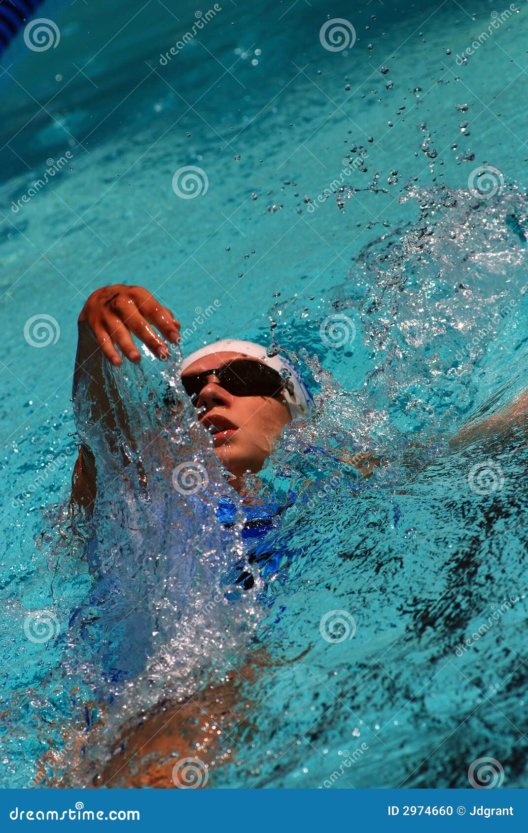Backstroke Swimmer stock photo. Image of disciplined, competitive 2974660