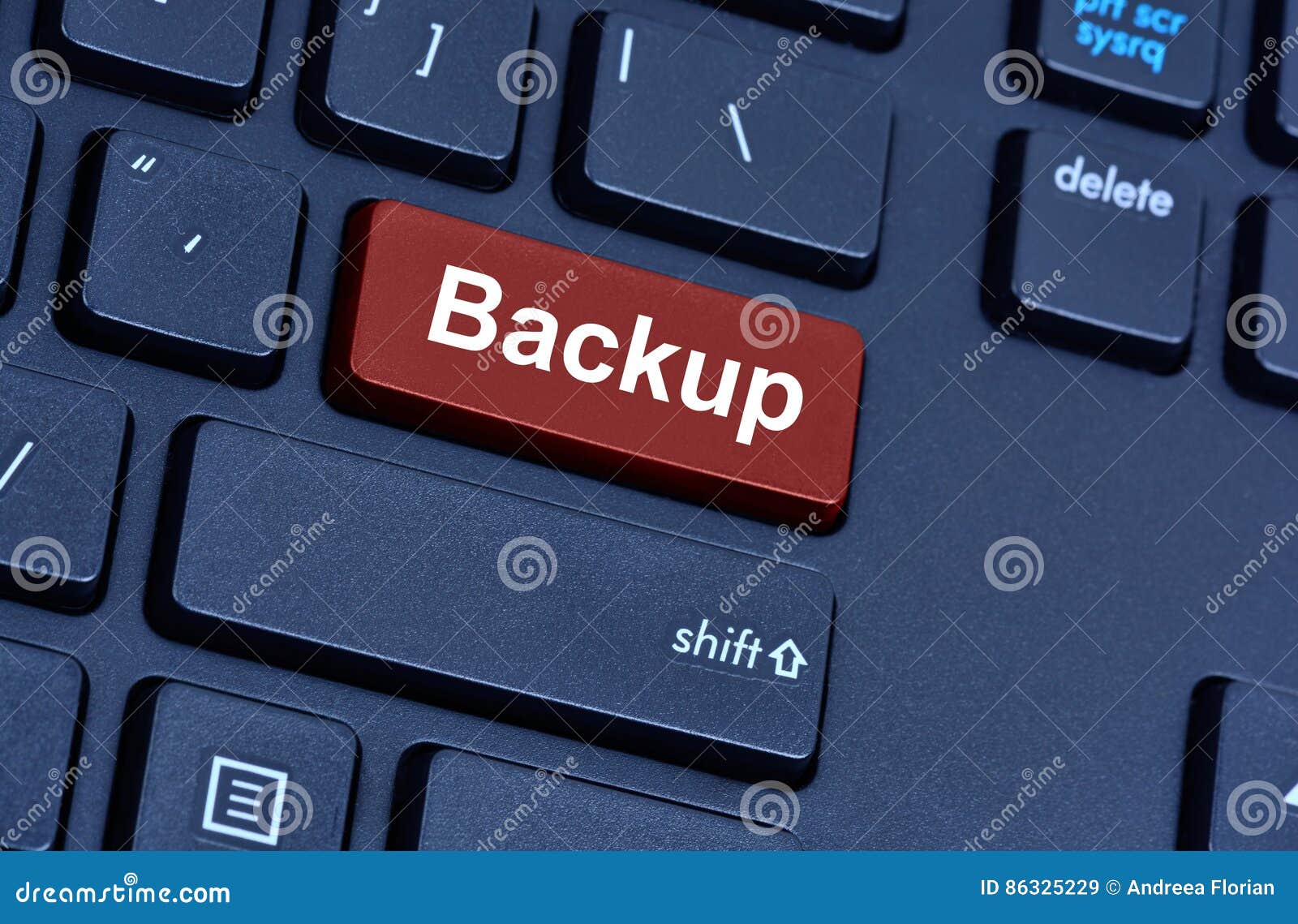 Backup Word on Computer Keyboard Button Stock Image Image of