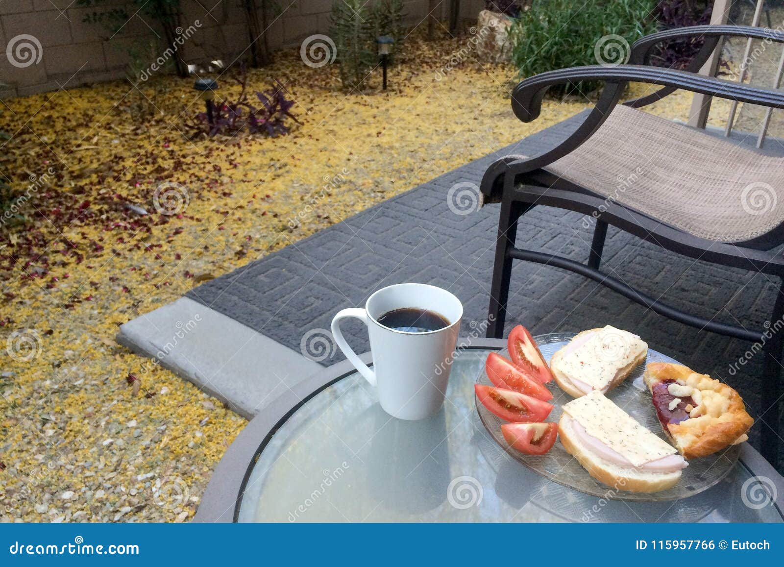 Backyard Breakfast in Spring Stock Photo Image of southwestern, tomato 115957766
