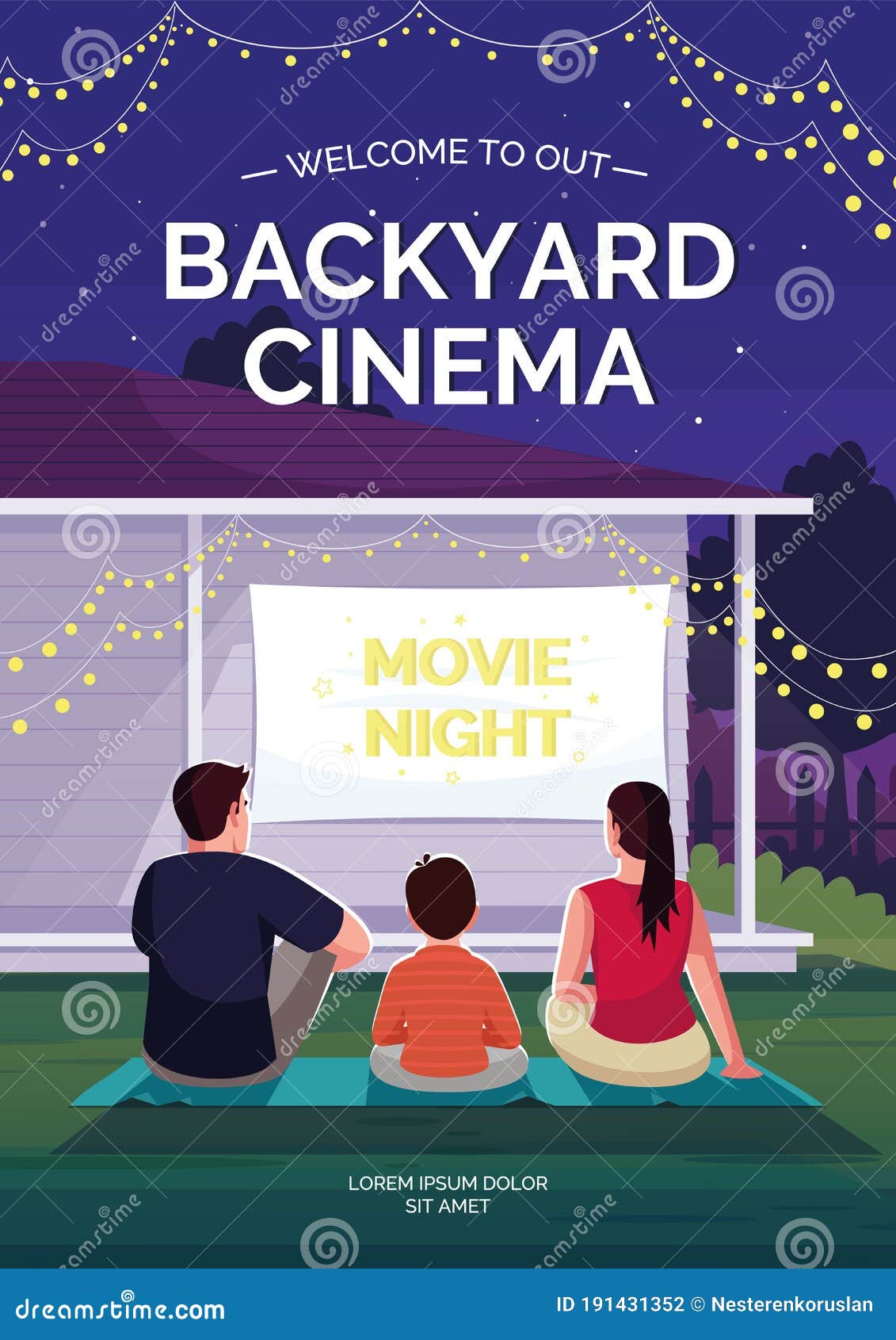 family movie night poster