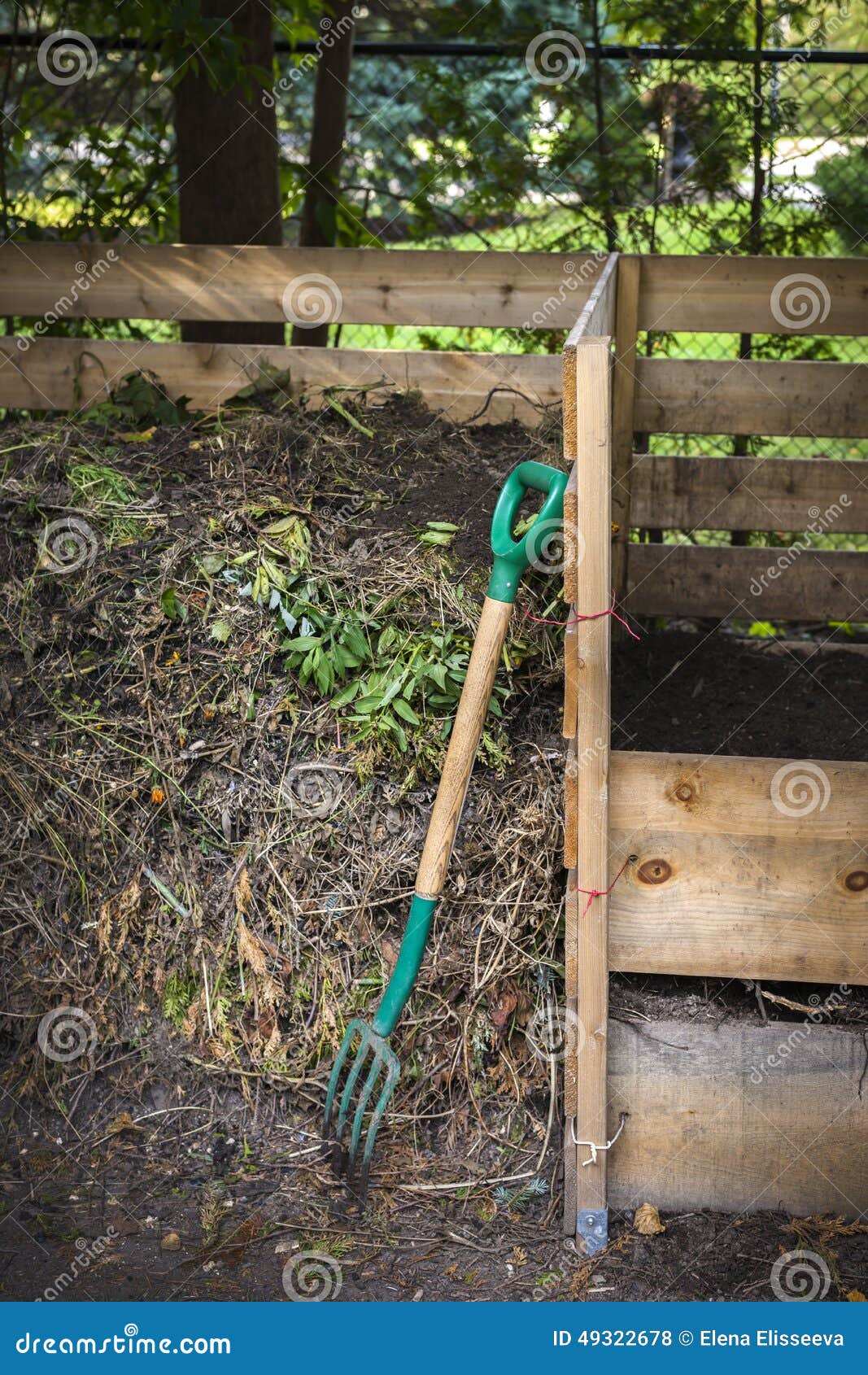 Backyard Compost Bins Stock Photo - Image: 49322678