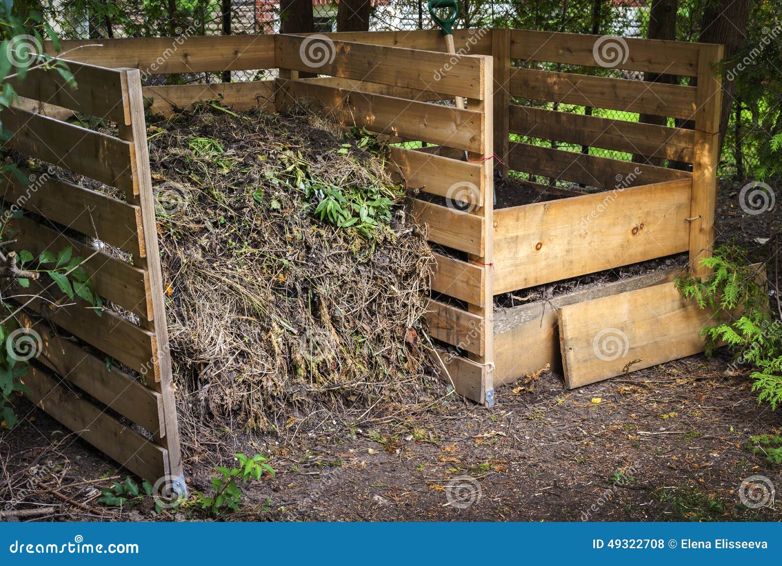 Backyard Compost Bins Stock Photo Image Of Organic Composter 49322708