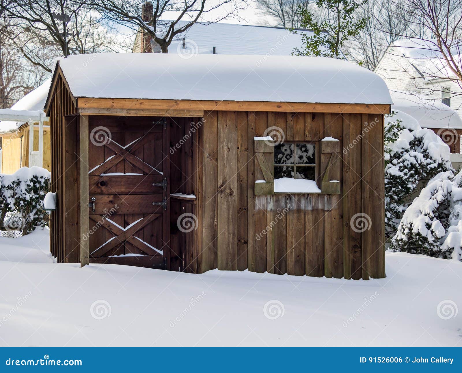 Backyard tool shed