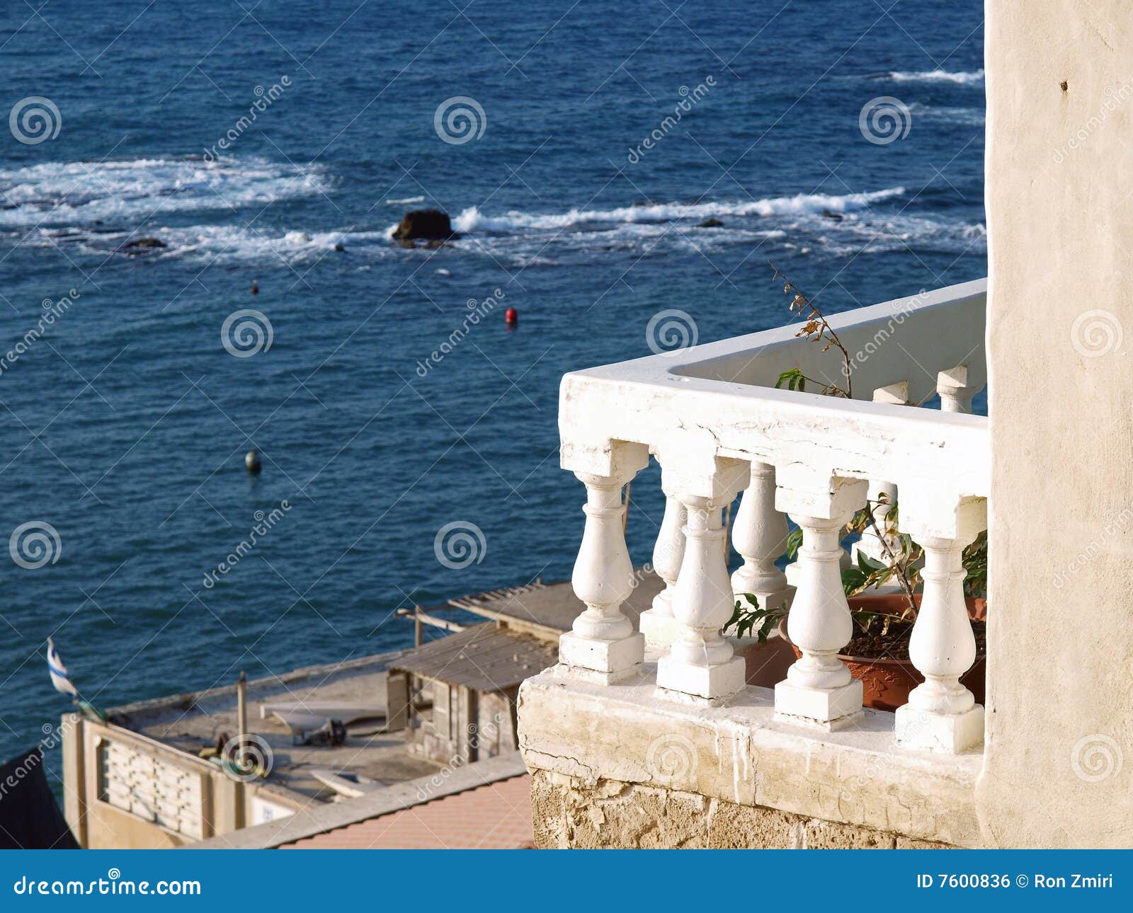 baclony porch with view of the mediterranean