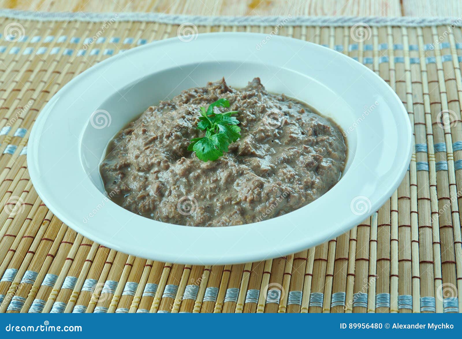 BaconBeef Liver Pate stock photo. Image of french, terrine 89956480