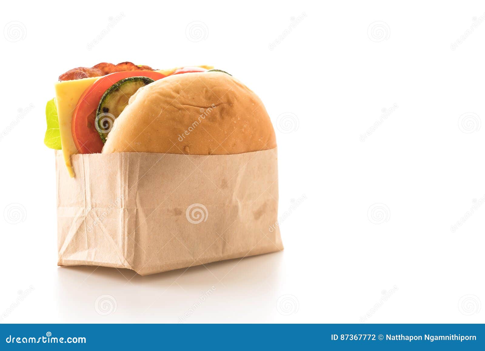 Bacon burger stock photo. Image of chicken, lettuce, meat - 87367772