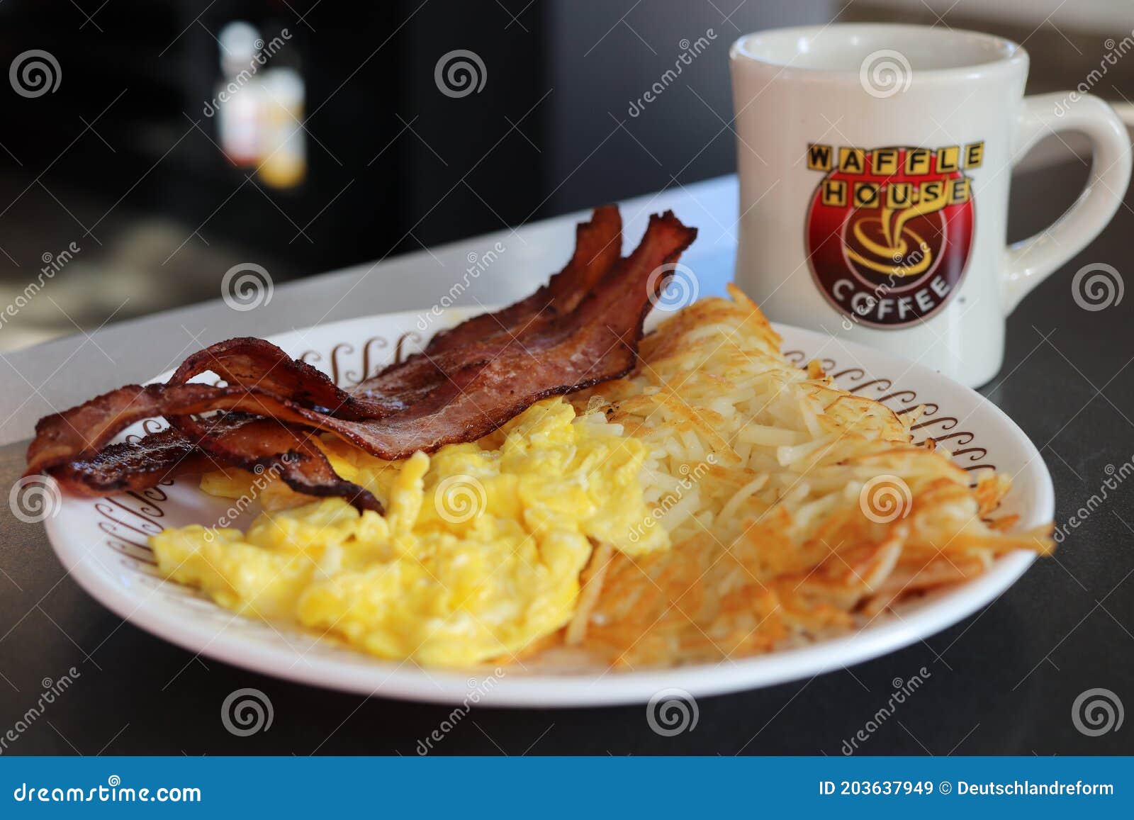 WAFFLE HOUSE restaurant coffee cup