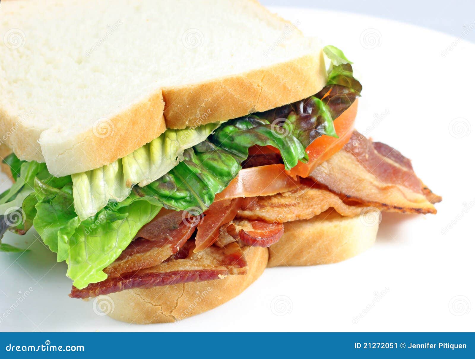 Bacon Sandwich stock image. Image of cold, slice, iceberg 21272051