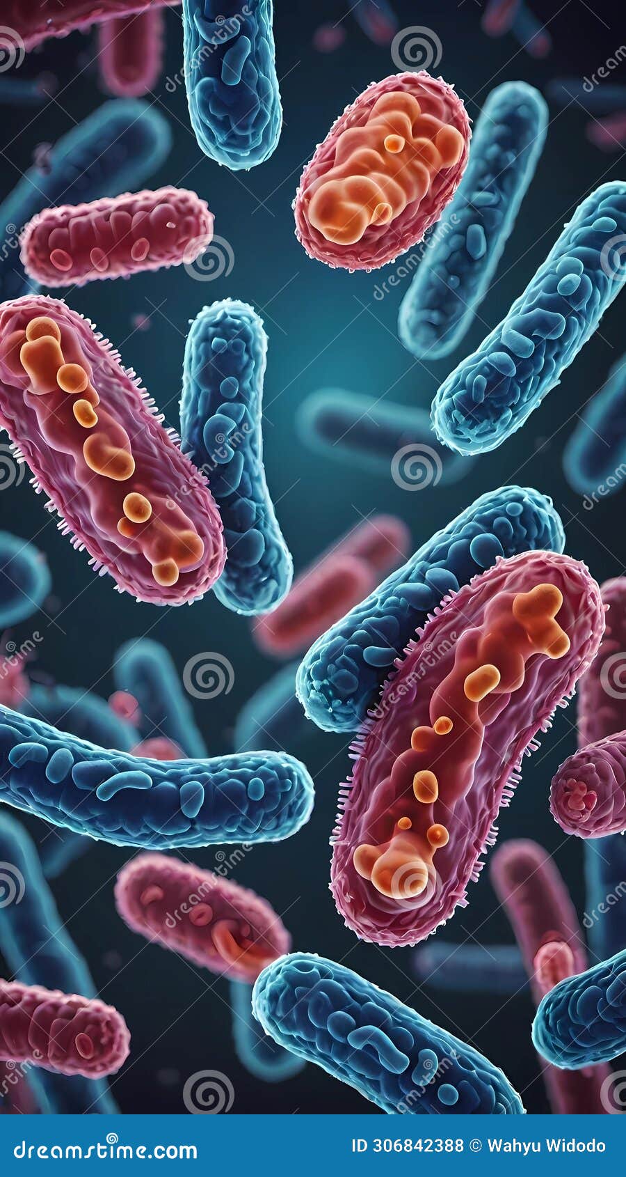 bacteria microbe cell  background ai generated