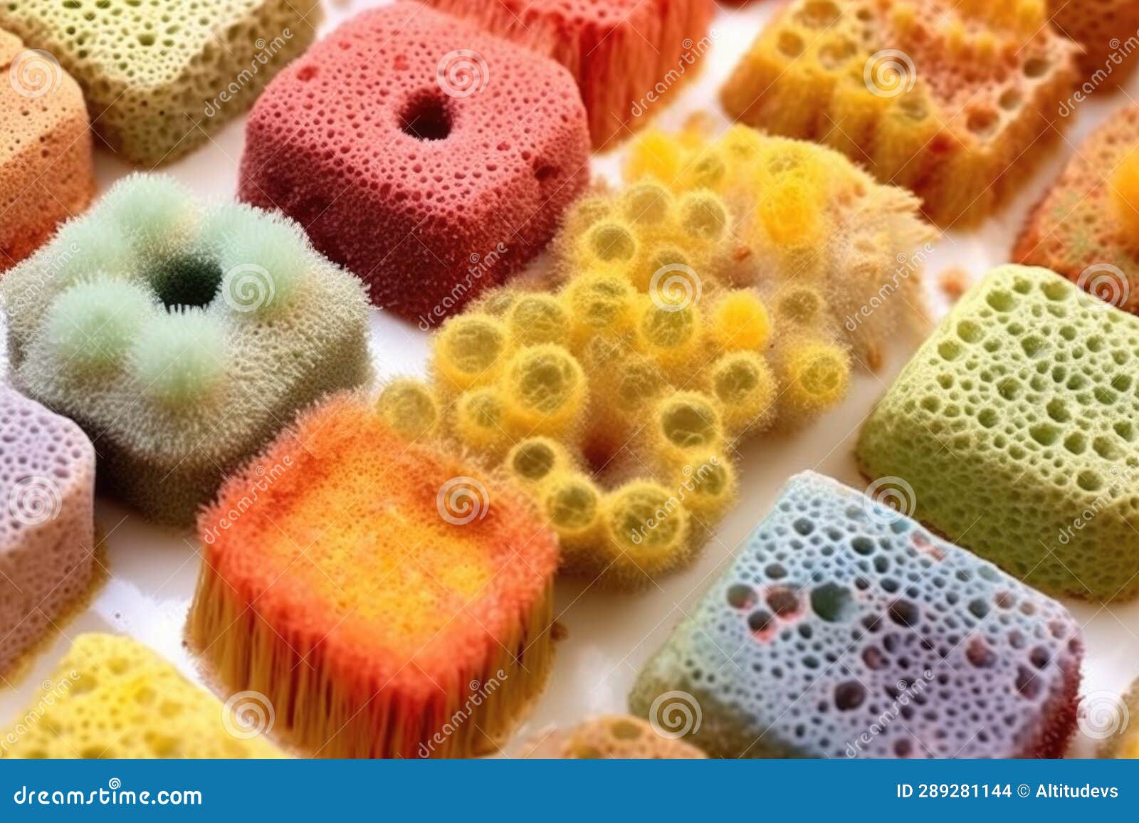 Bacterial Colonies on a Kitchen Sponge Stock Photo Image of hygiene