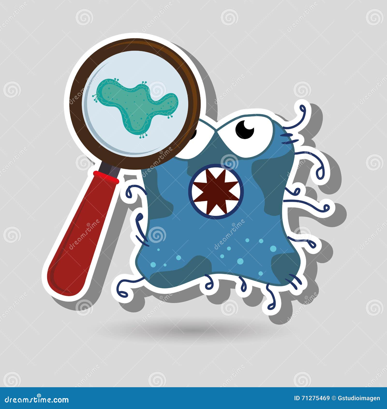 Bacteriology Concept Design Stock Illustration Illustration of