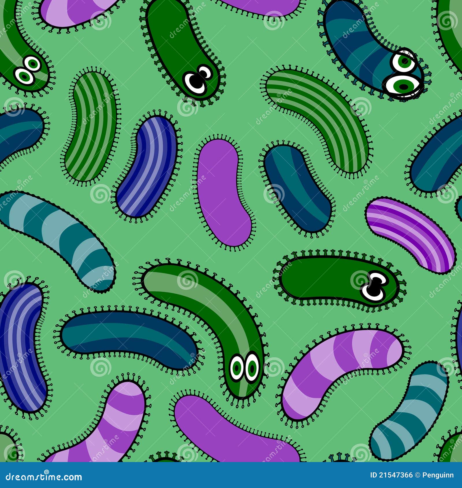 bacterium seamless background